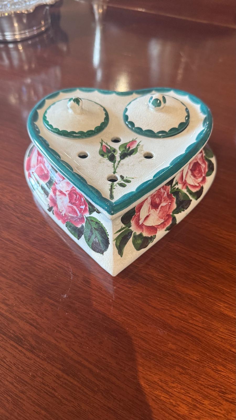 Wemyss inkwell and pen stand