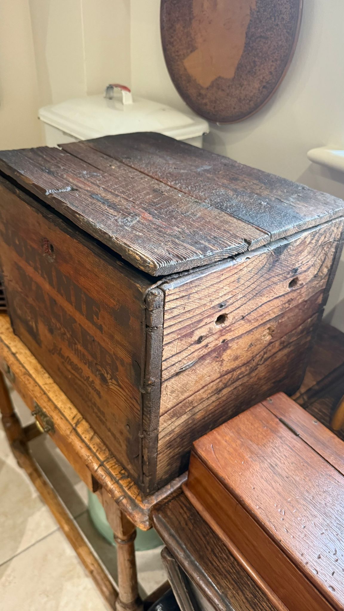 Wooden storage box