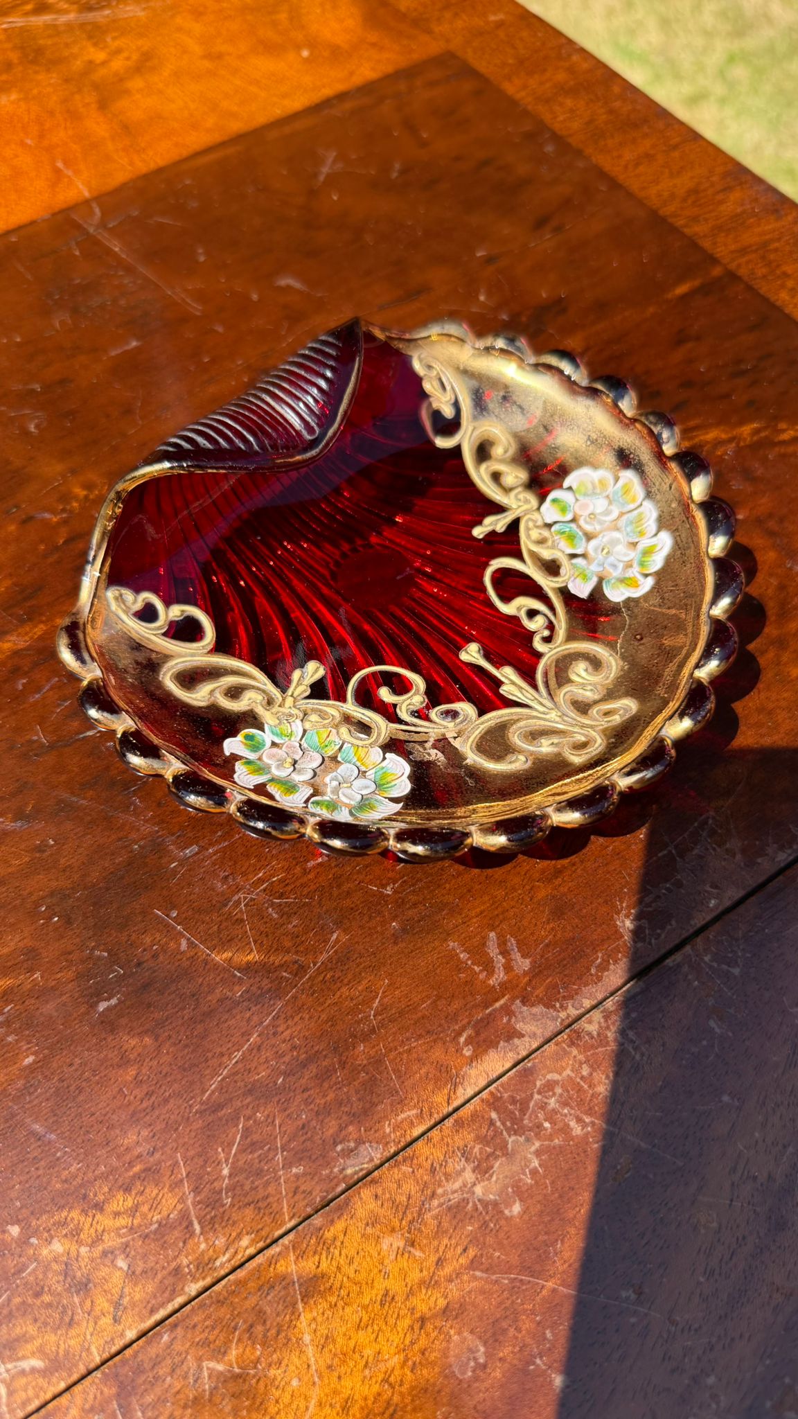 Guilded Murano Glass Dish