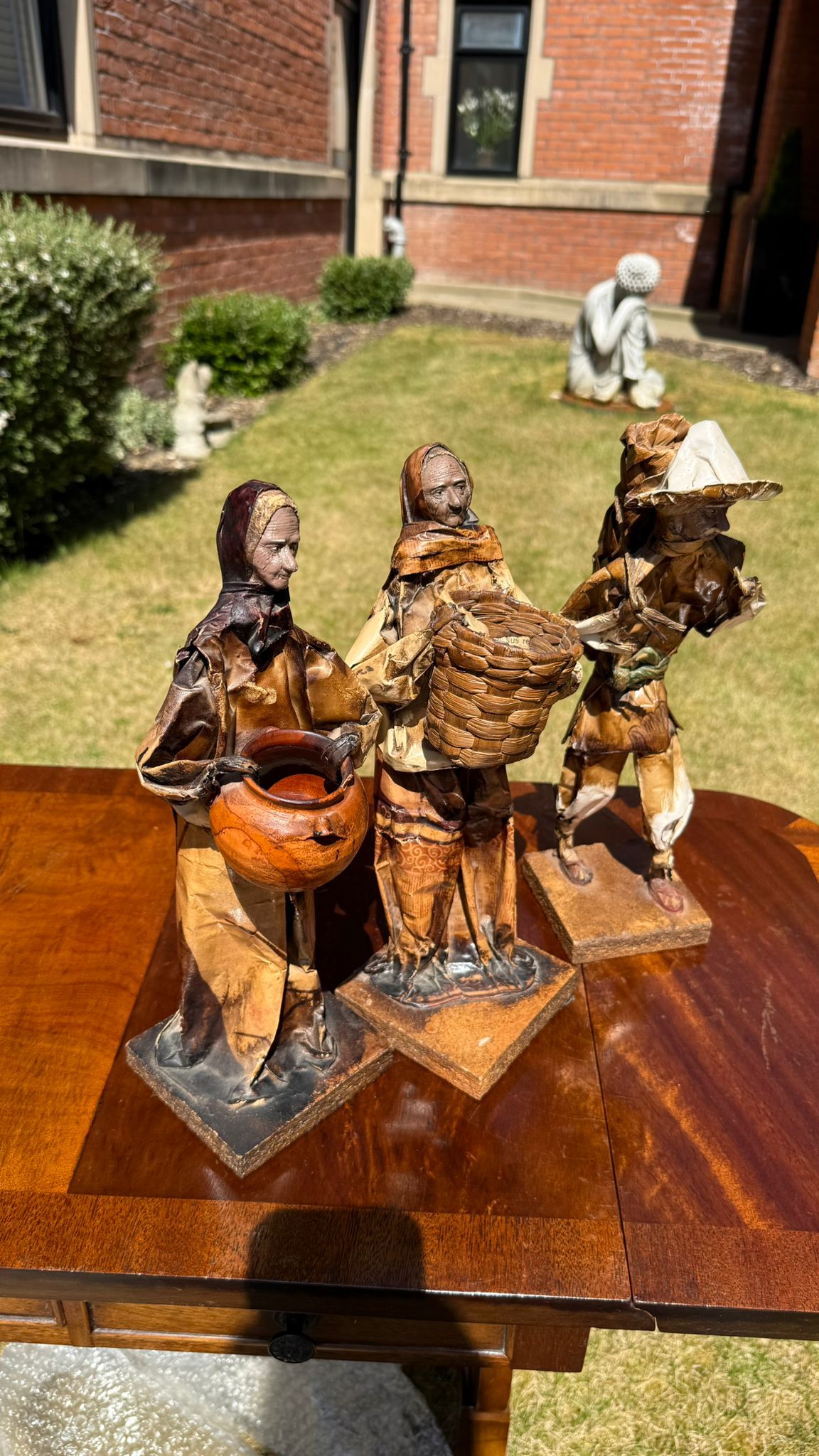 3 Mexican Papier Mache Figures