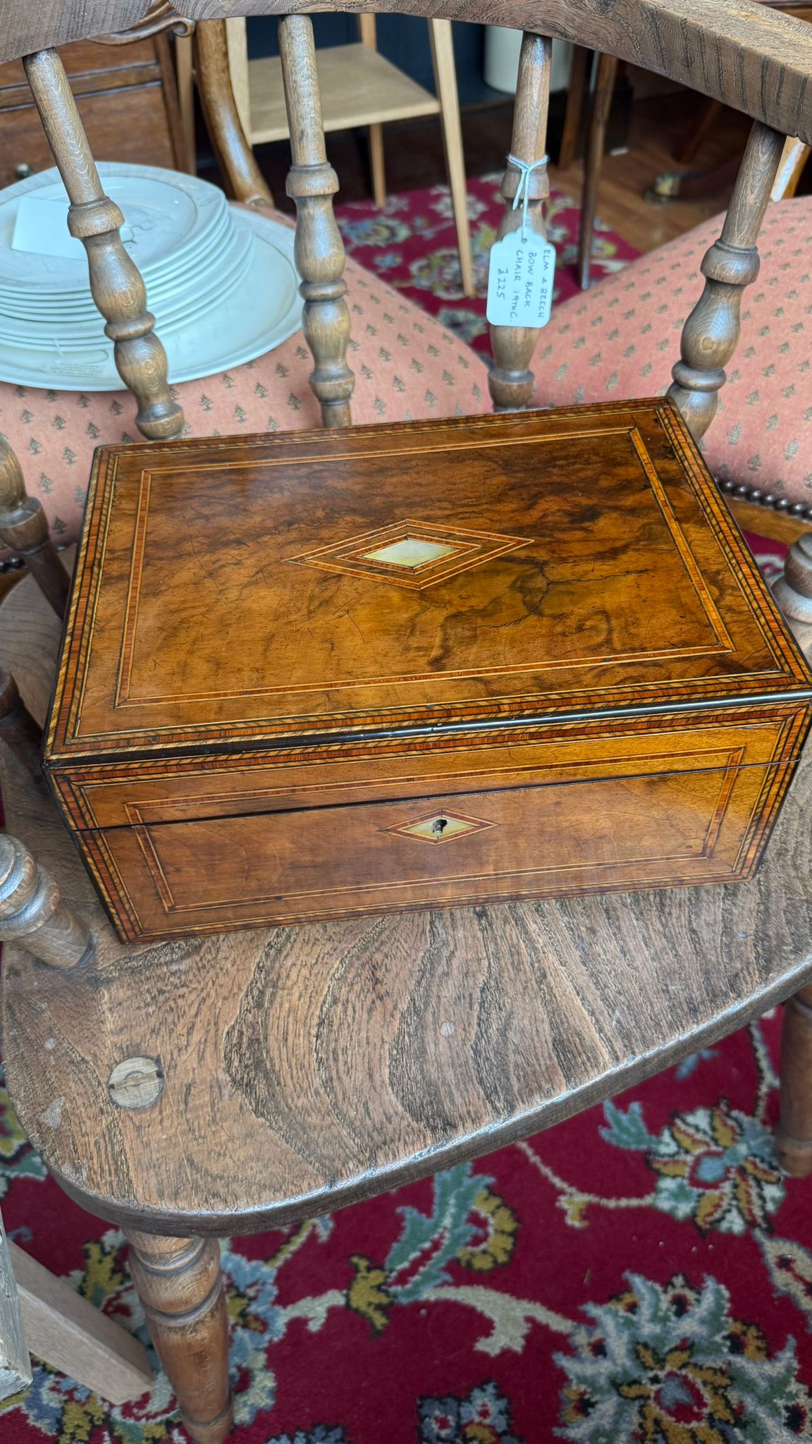 Mid Victorian Sewing Box