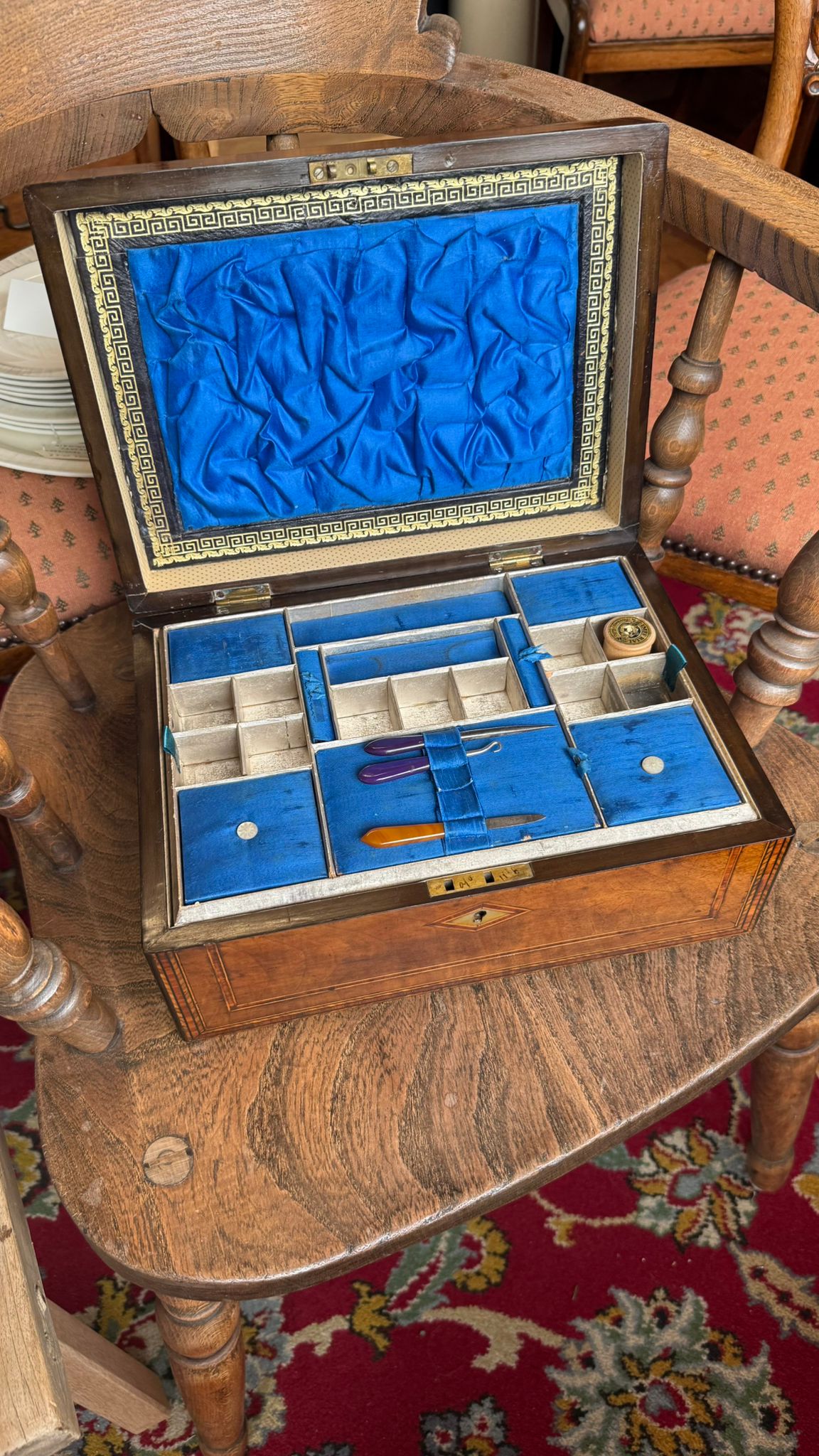 Mid Victorian Sewing Box