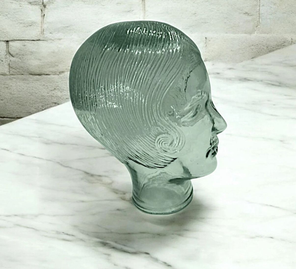 Art Deco Glass Head