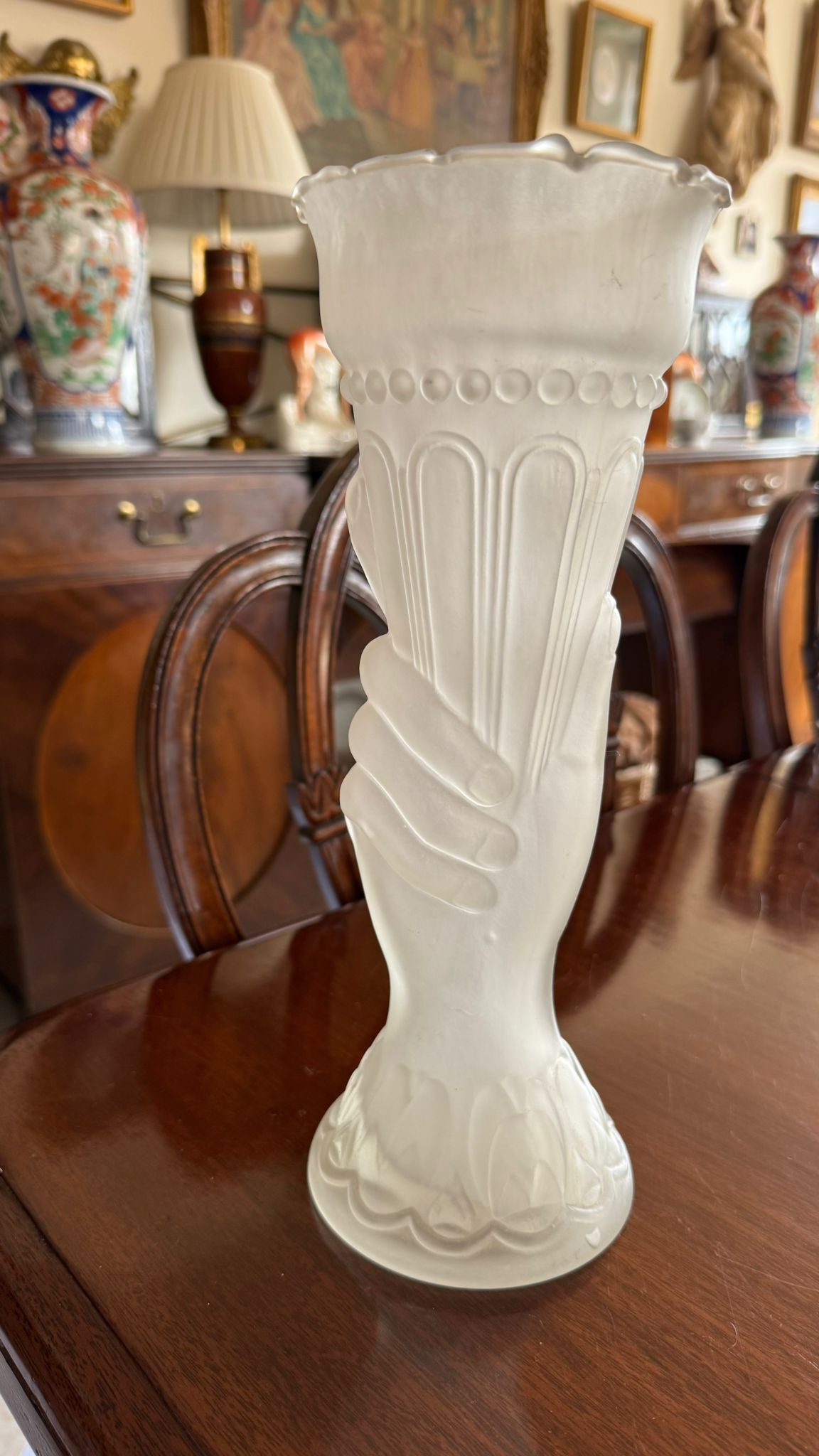 Frosted Glass Vase