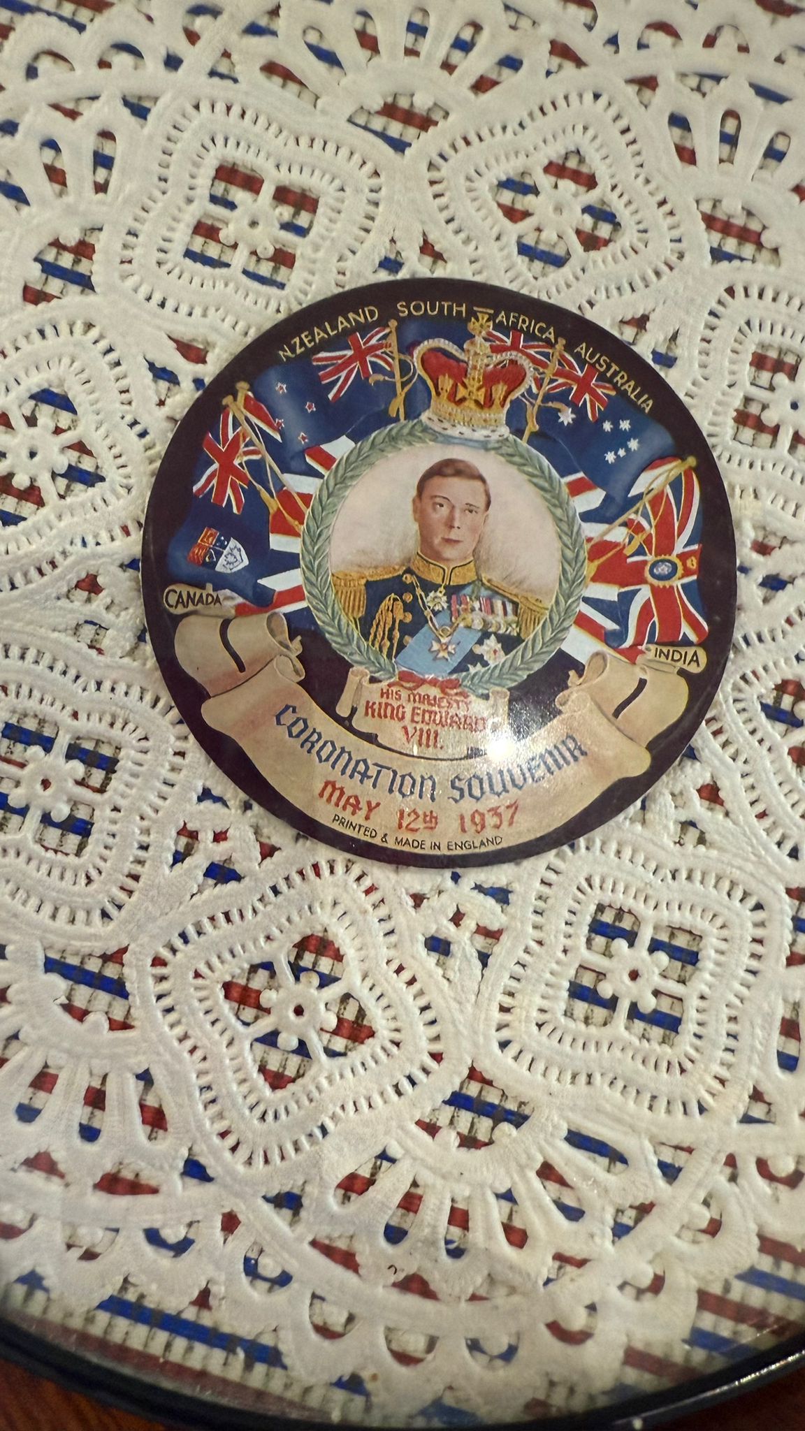 Large Coronation Souvenir Coaster