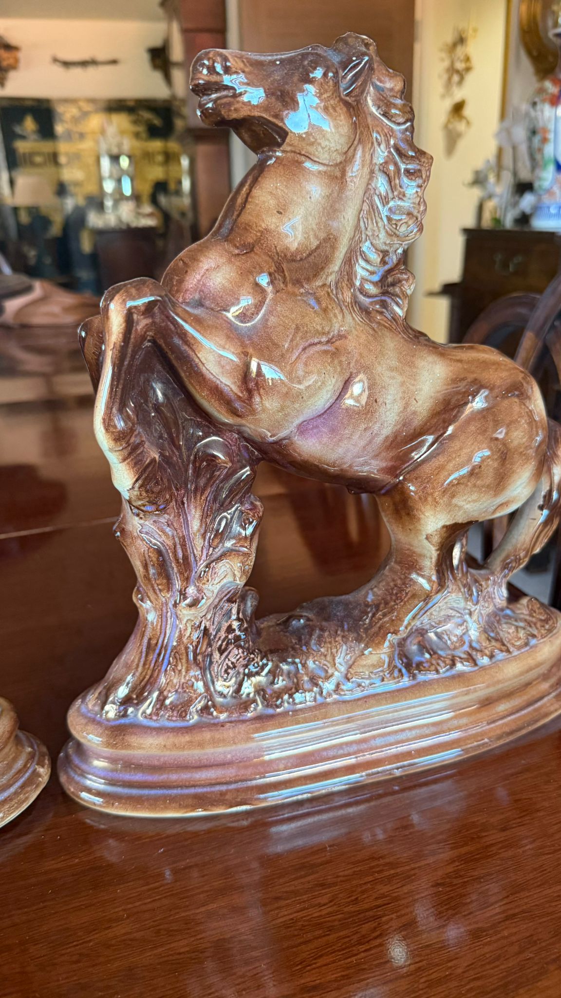 Pair of Staffordshire Stallions