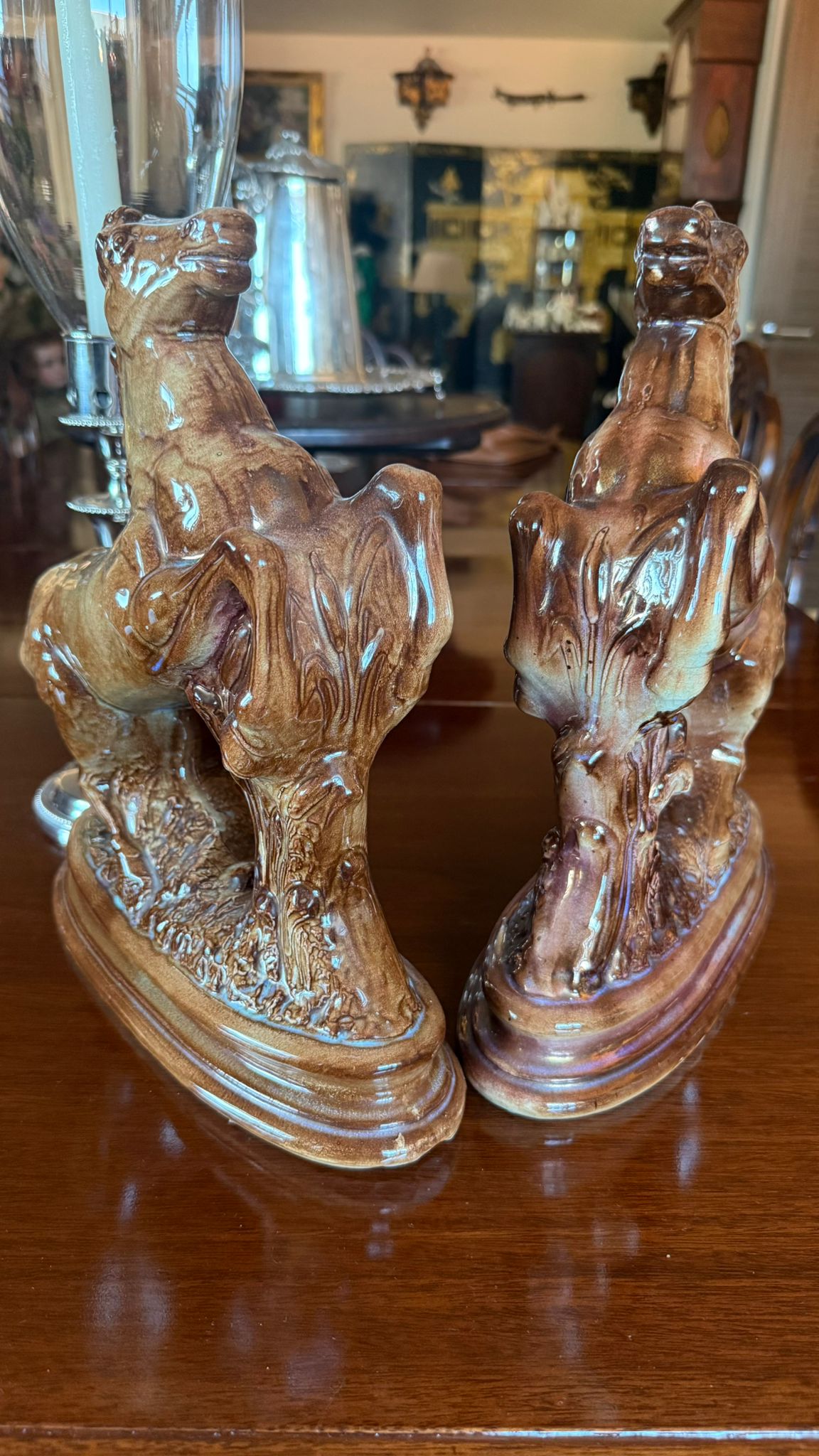 Pair of Staffordshire Stallions