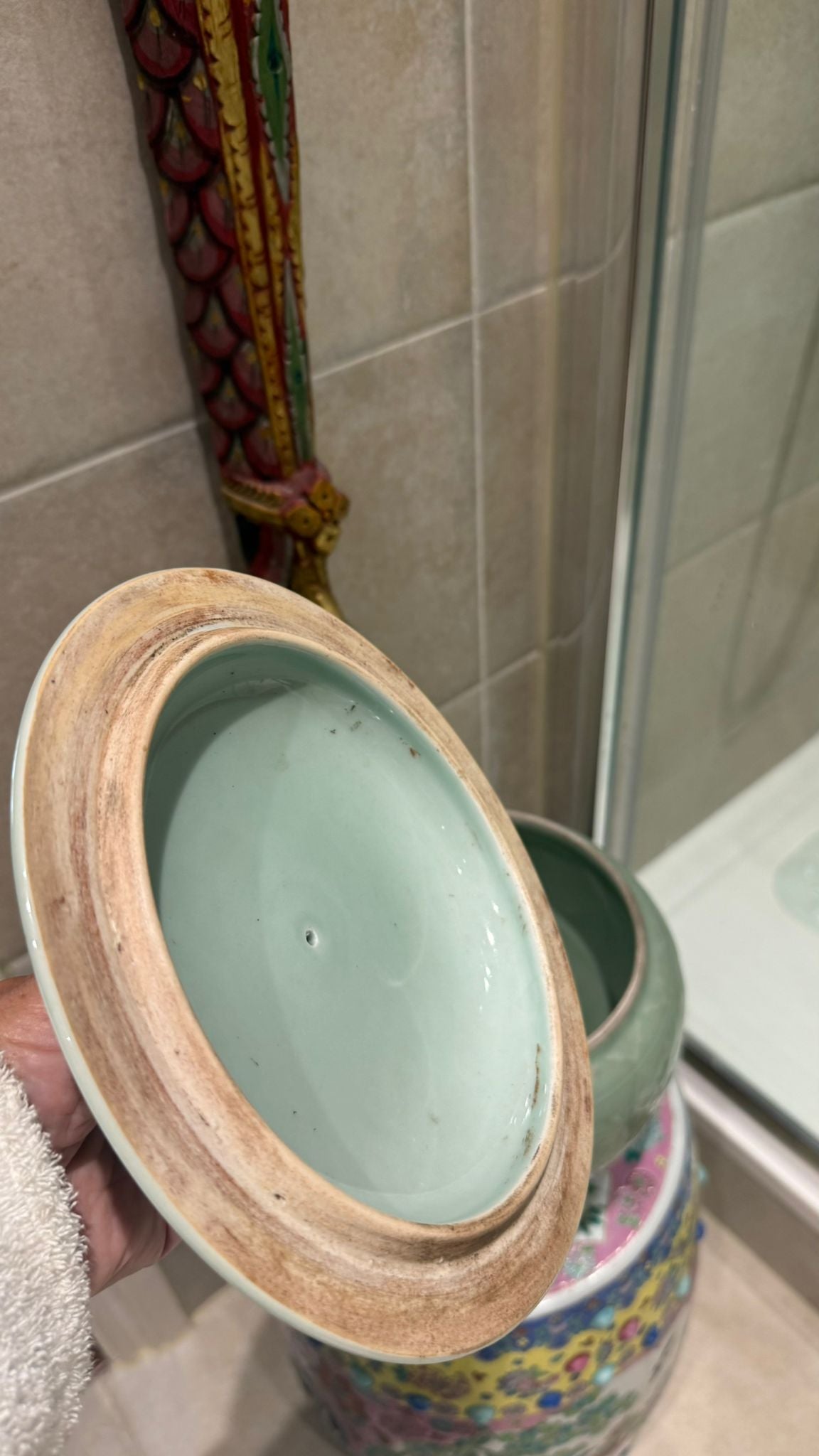 Celadon Pot With Cover