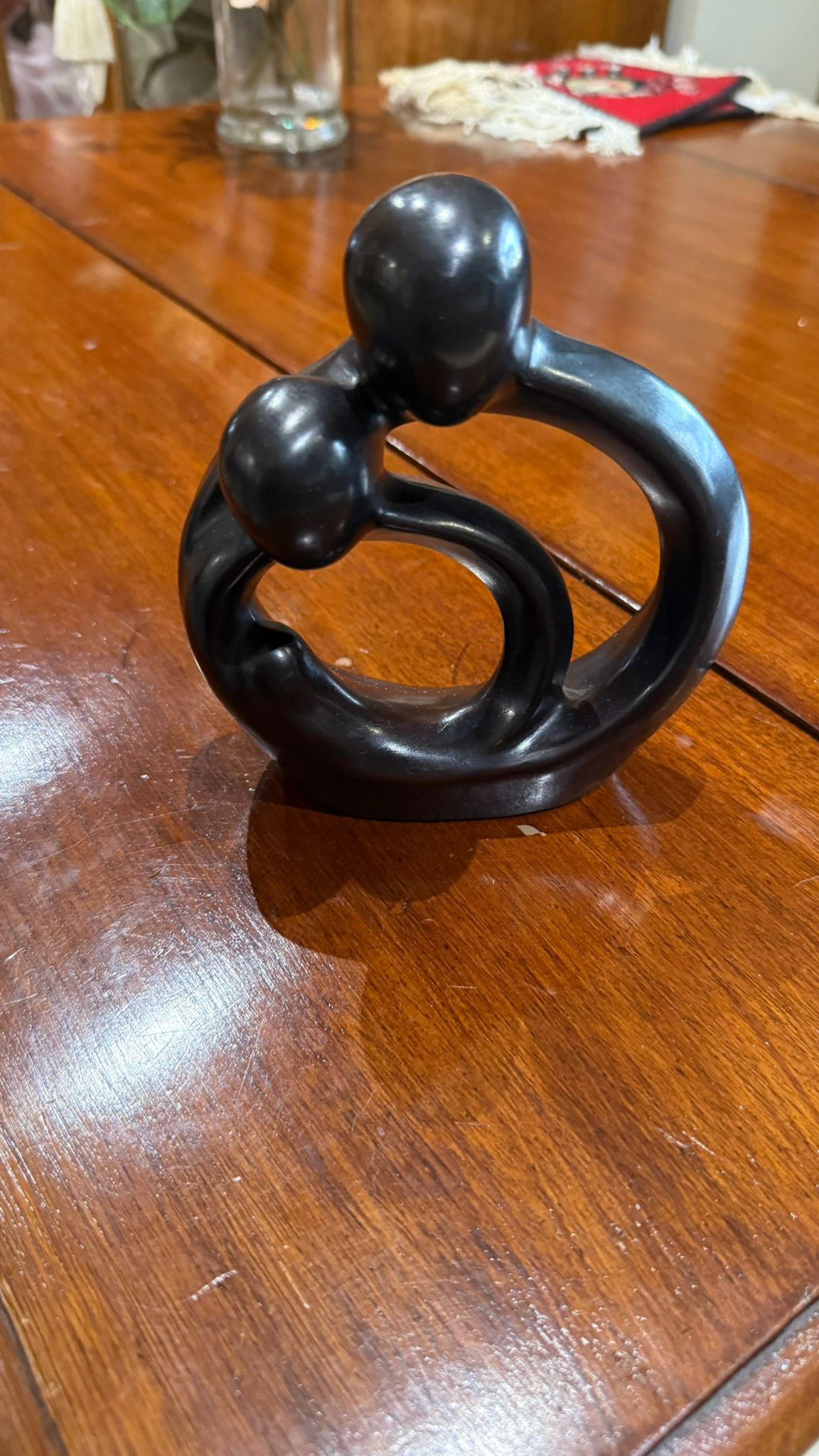 Mid century ironwood carving