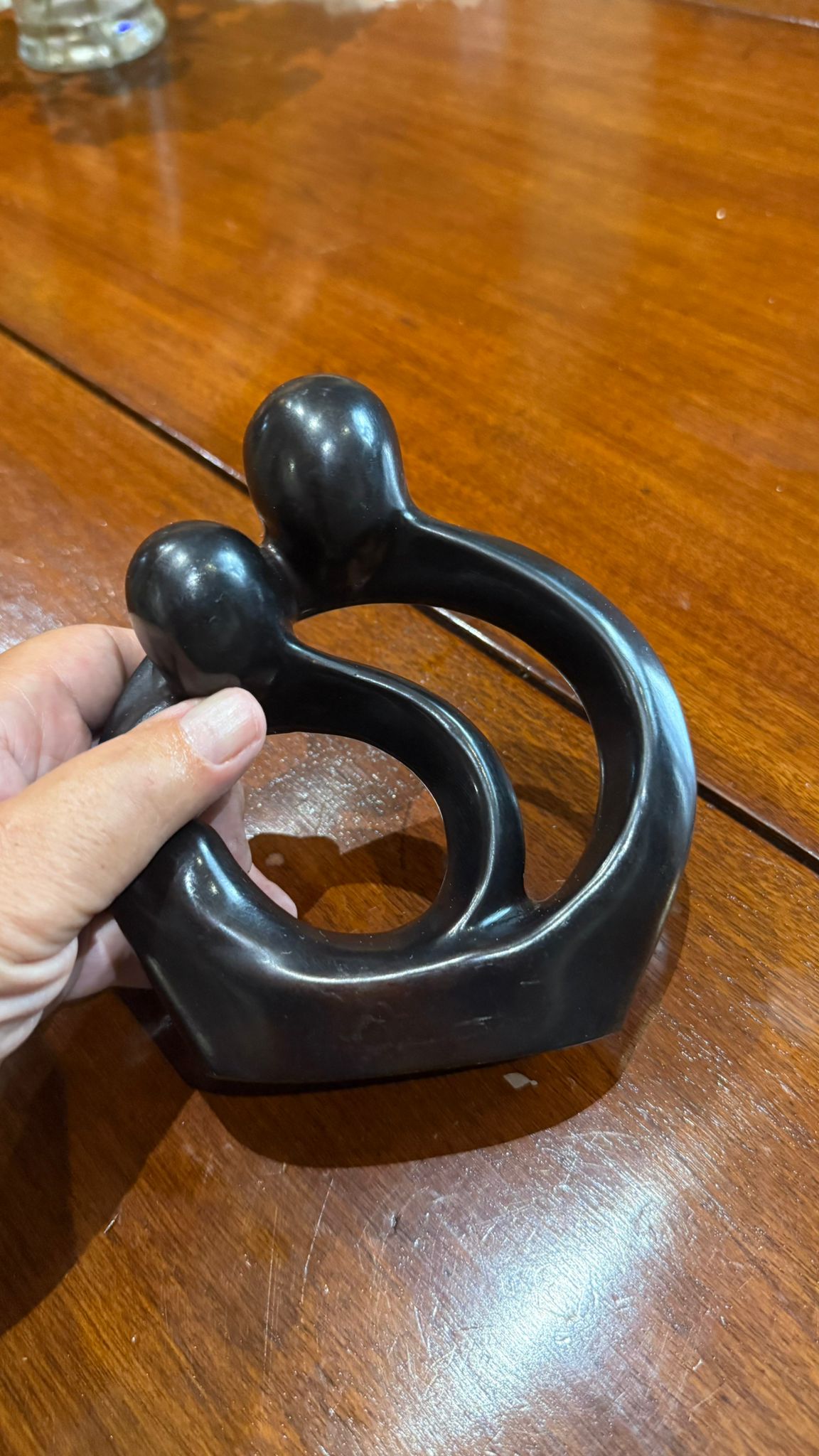 Mid century ironwood carving