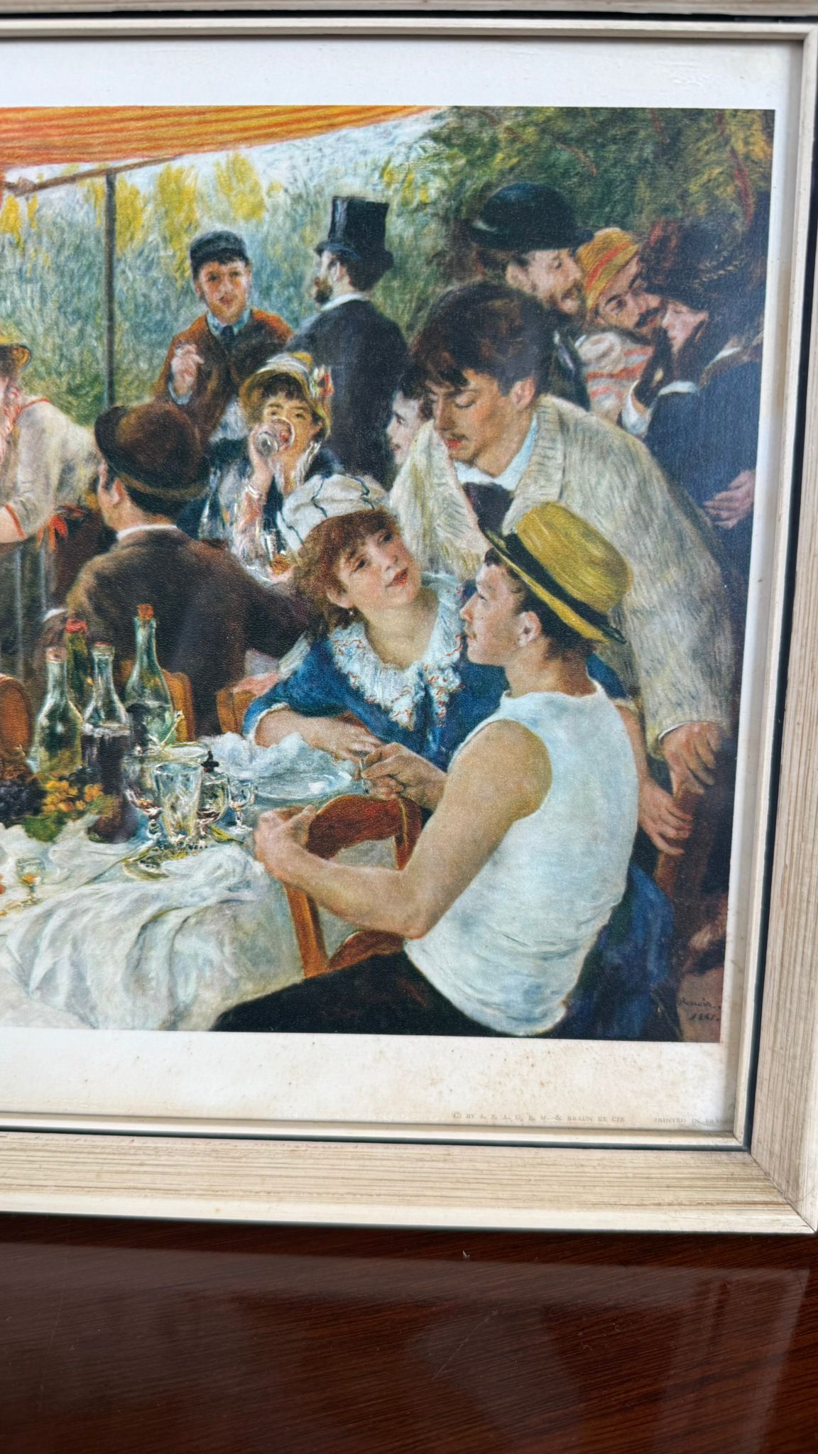 Renoir print 1900 framed