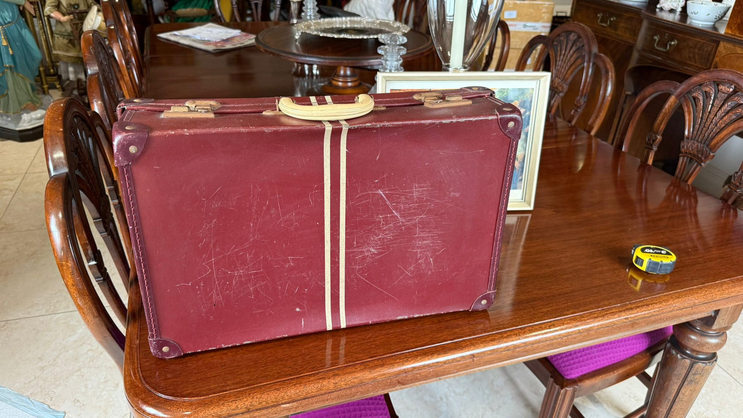 Faux leather small suitcase 1930’s