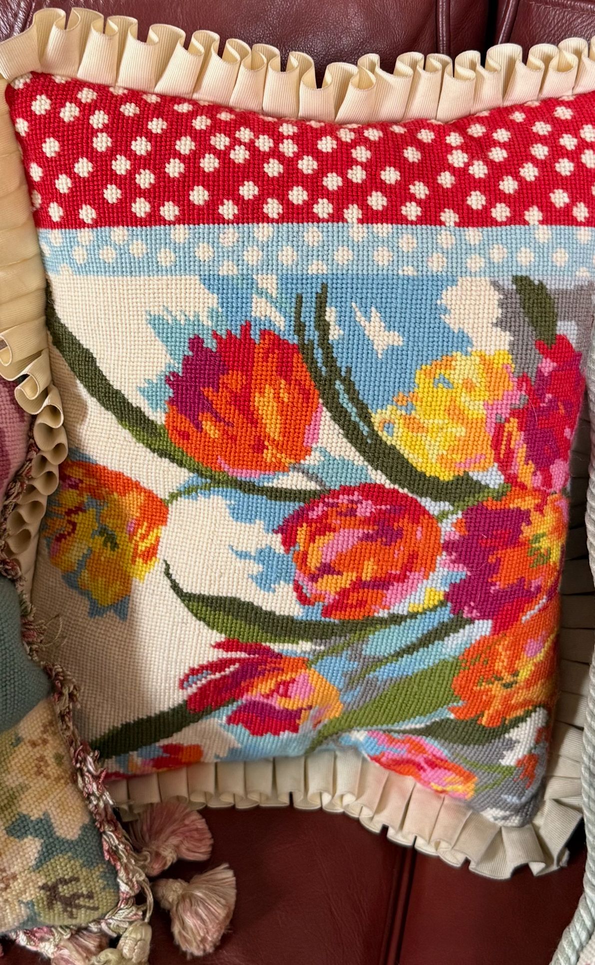 Tapestry cushion