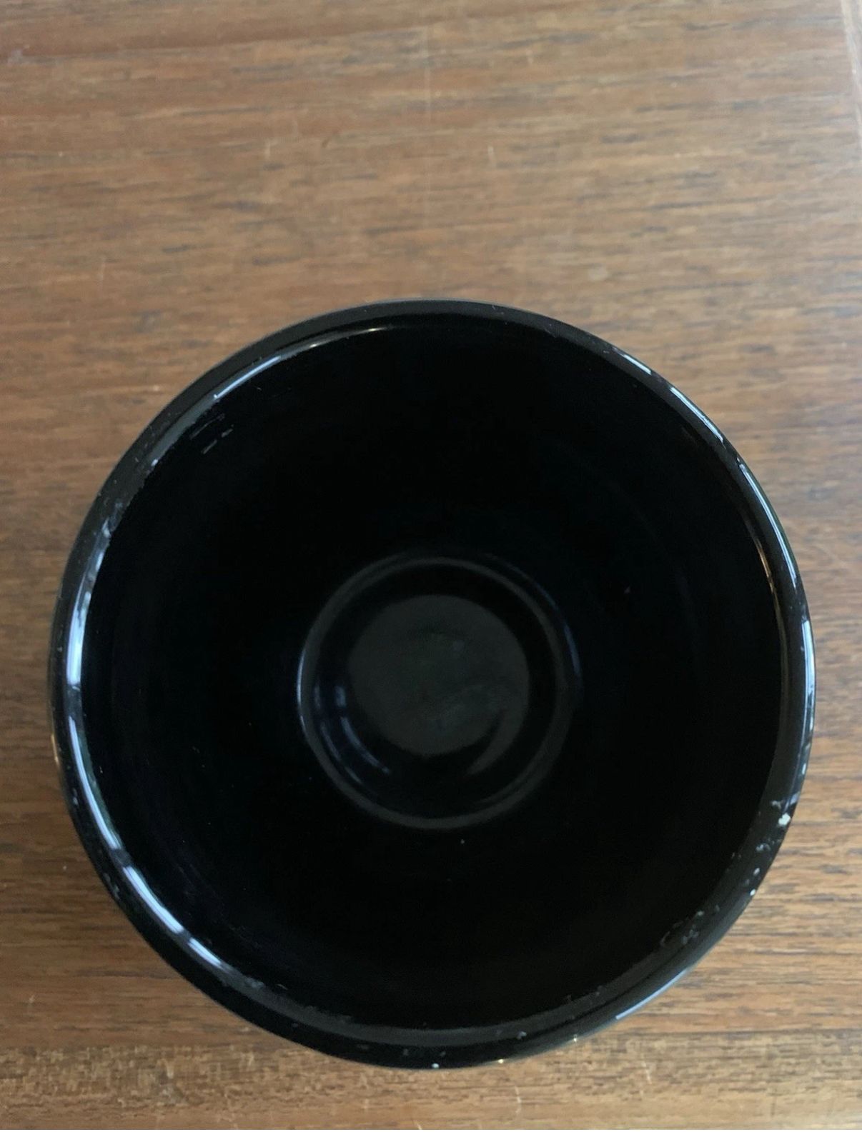 Black and white China plant pot