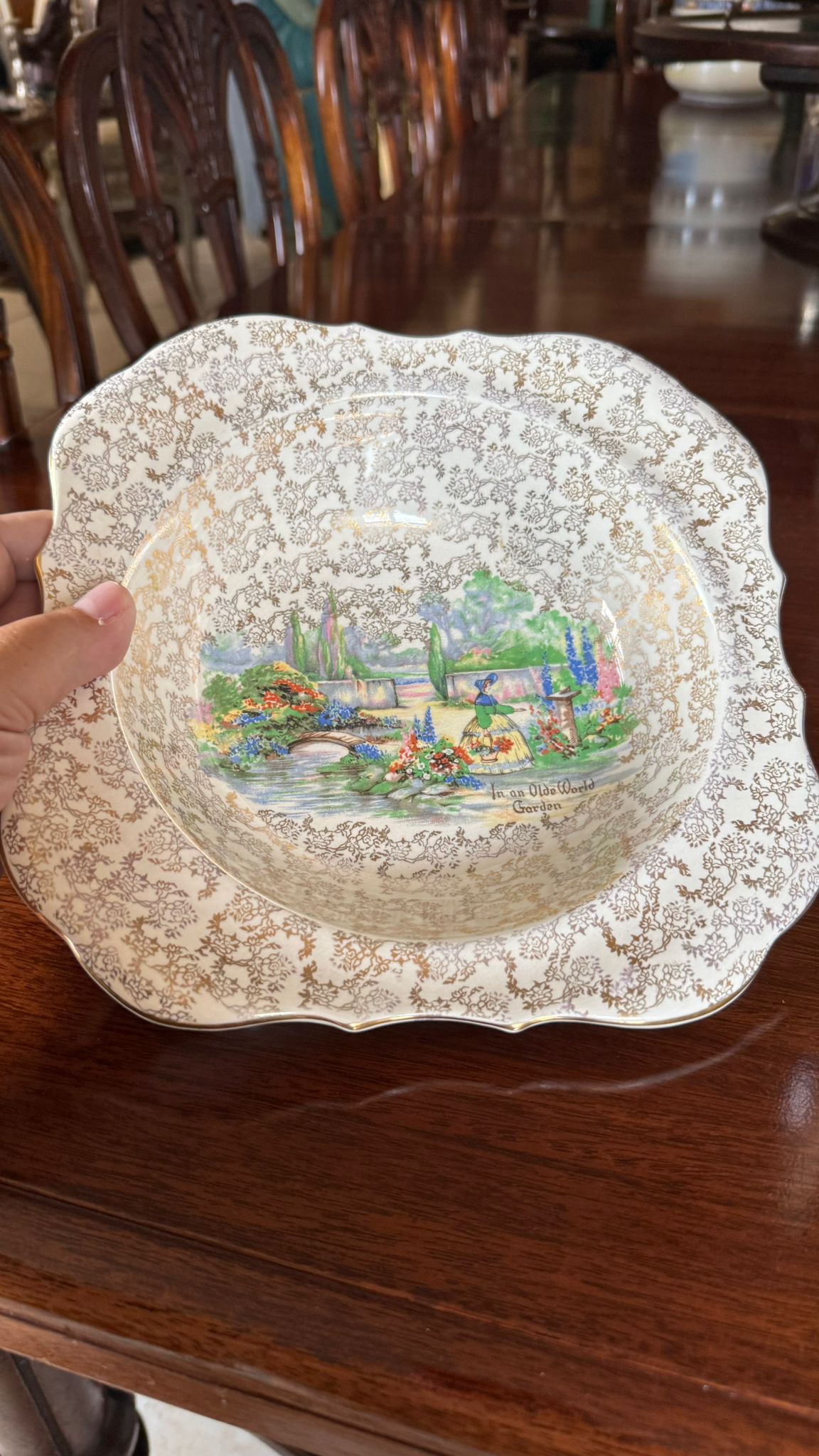 Beautiful dish Staffordshire factory