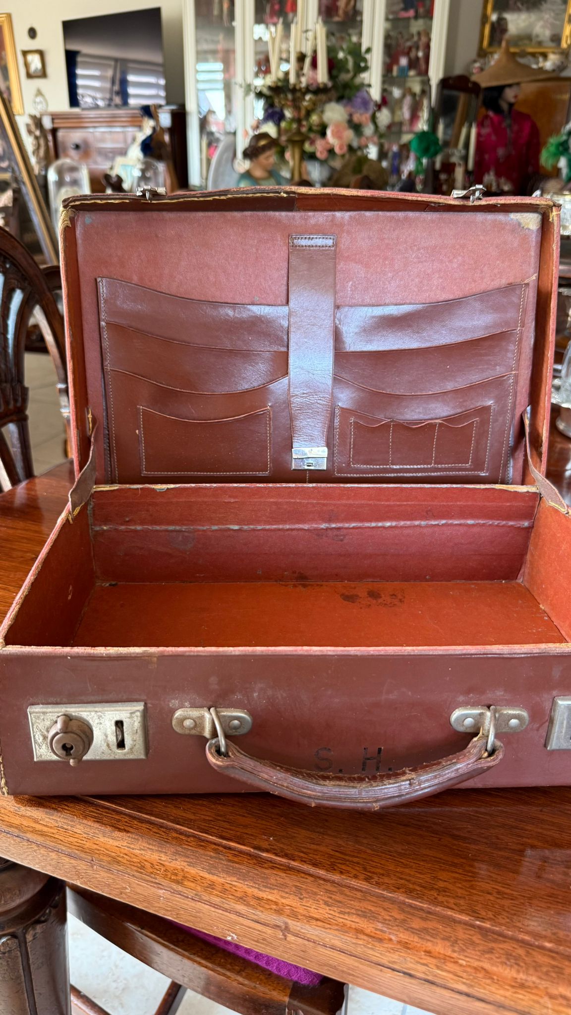 Small leather briefcase