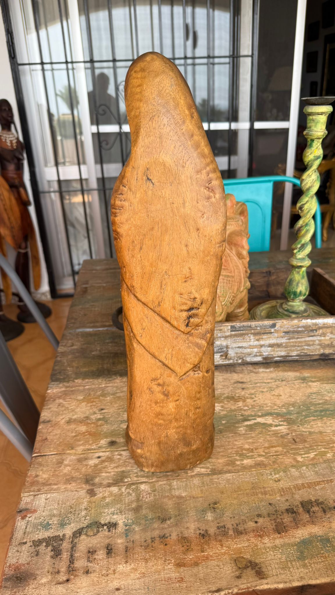 Olive wood mother and child