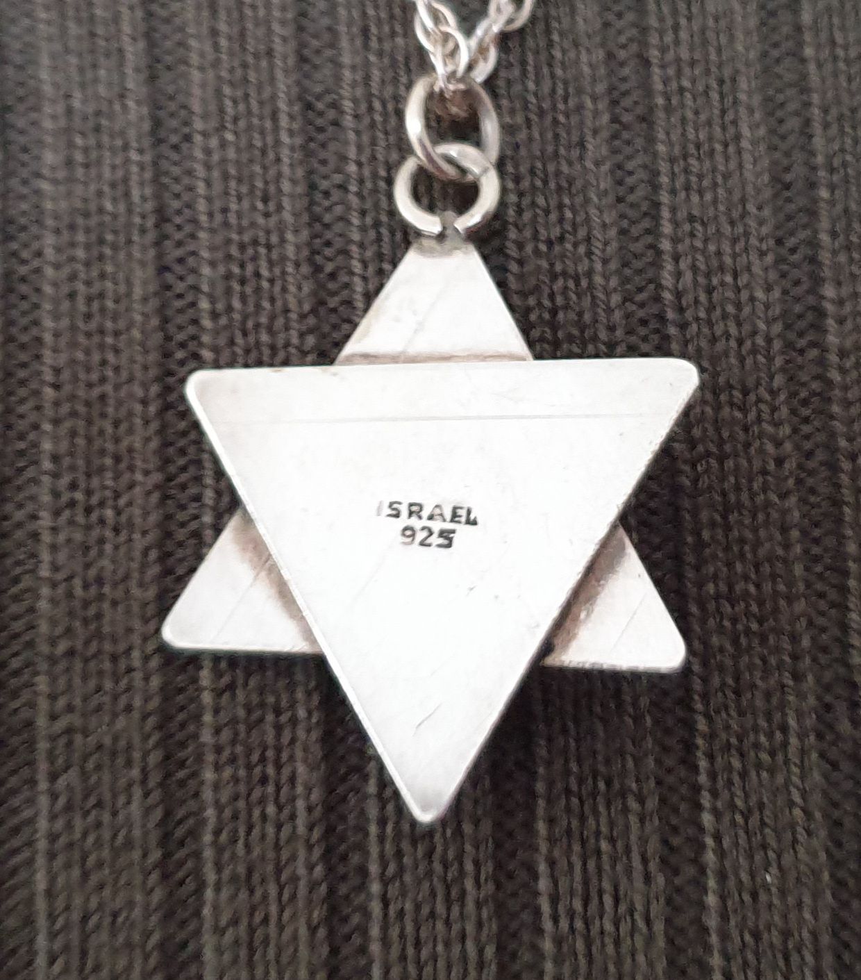 Sterling silver shield of David