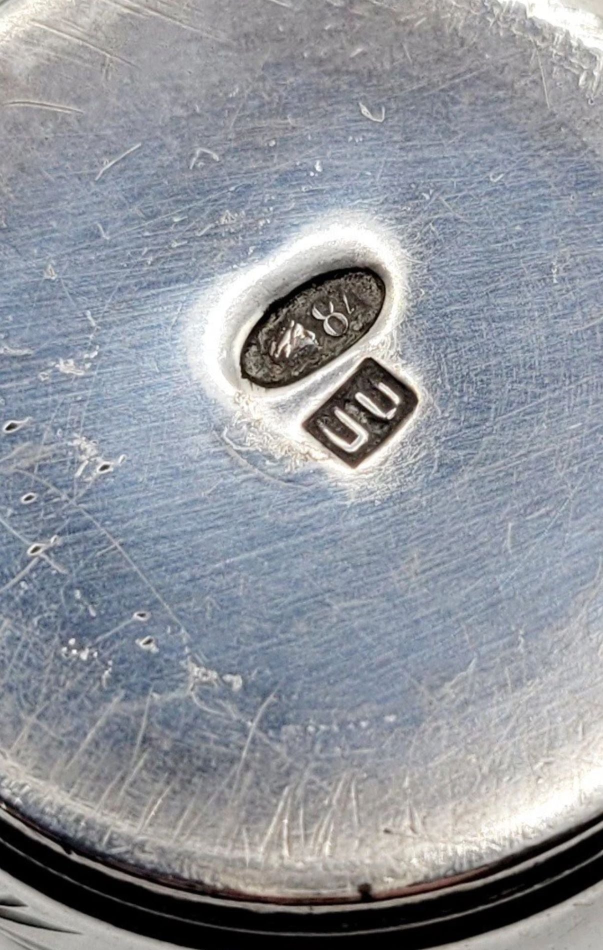 Imperial Russian Jewish solid silver wine cup