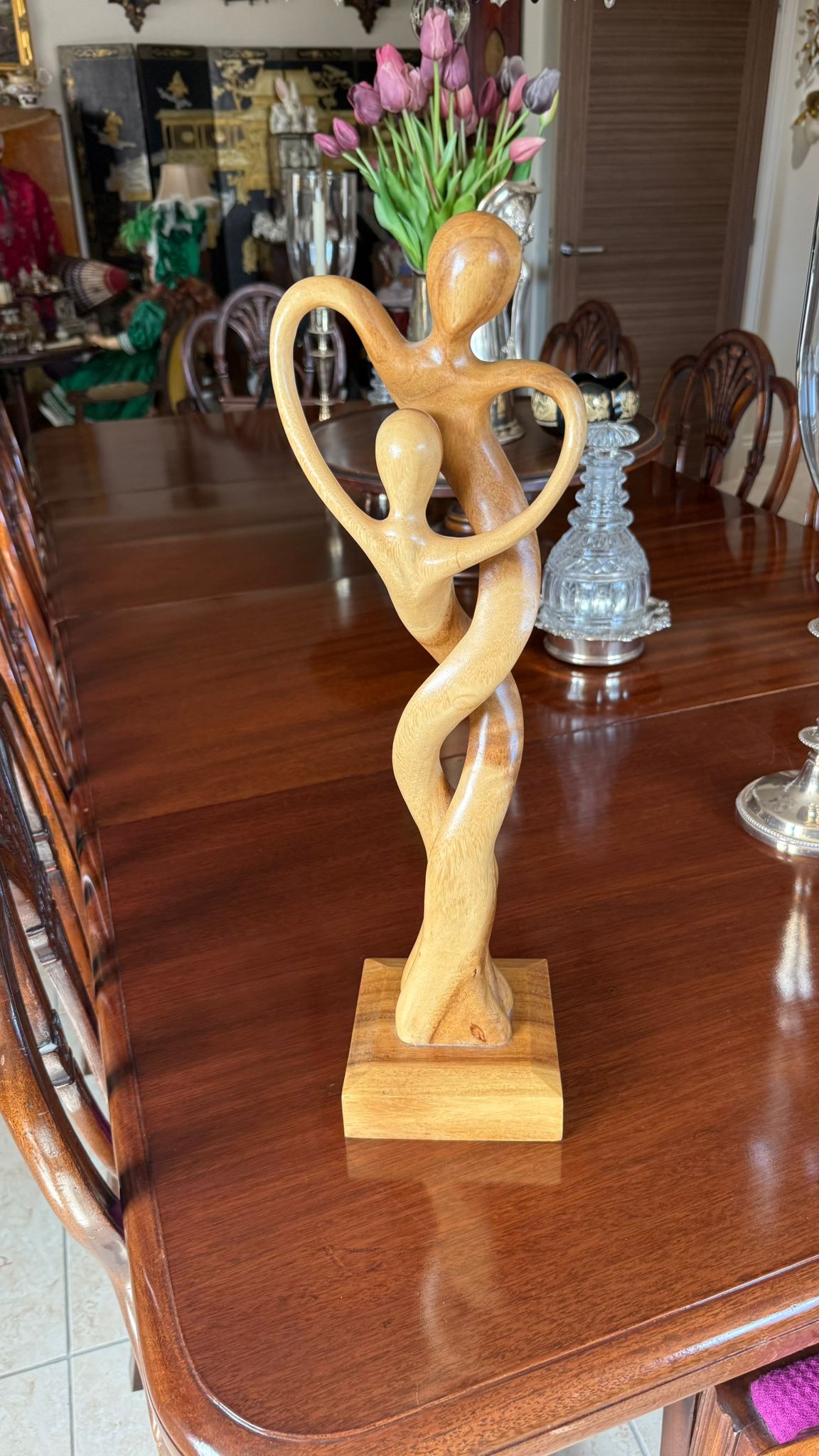 1950’s carved wood modernist dancers