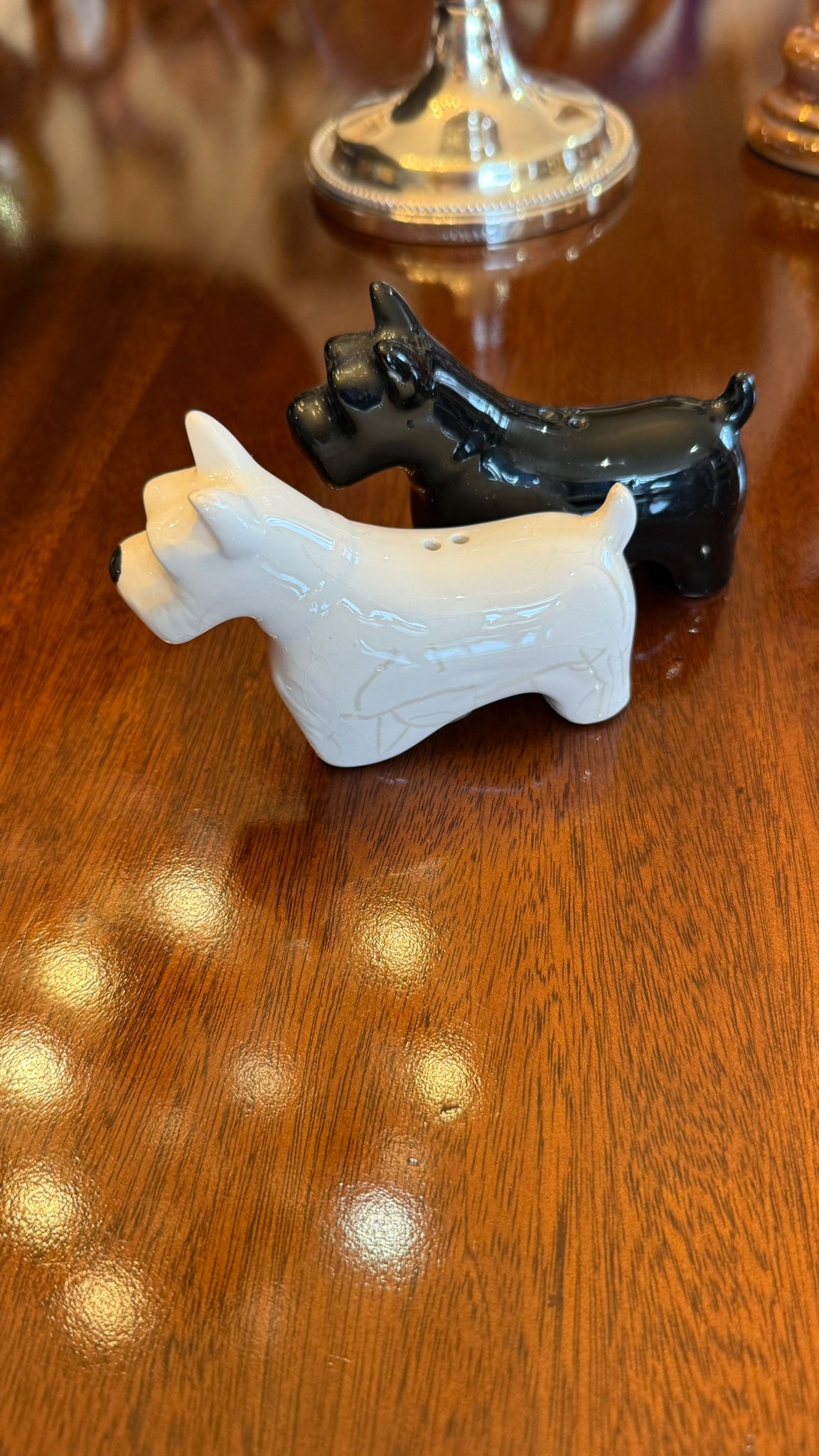 Salt and pepper Scottie dogs