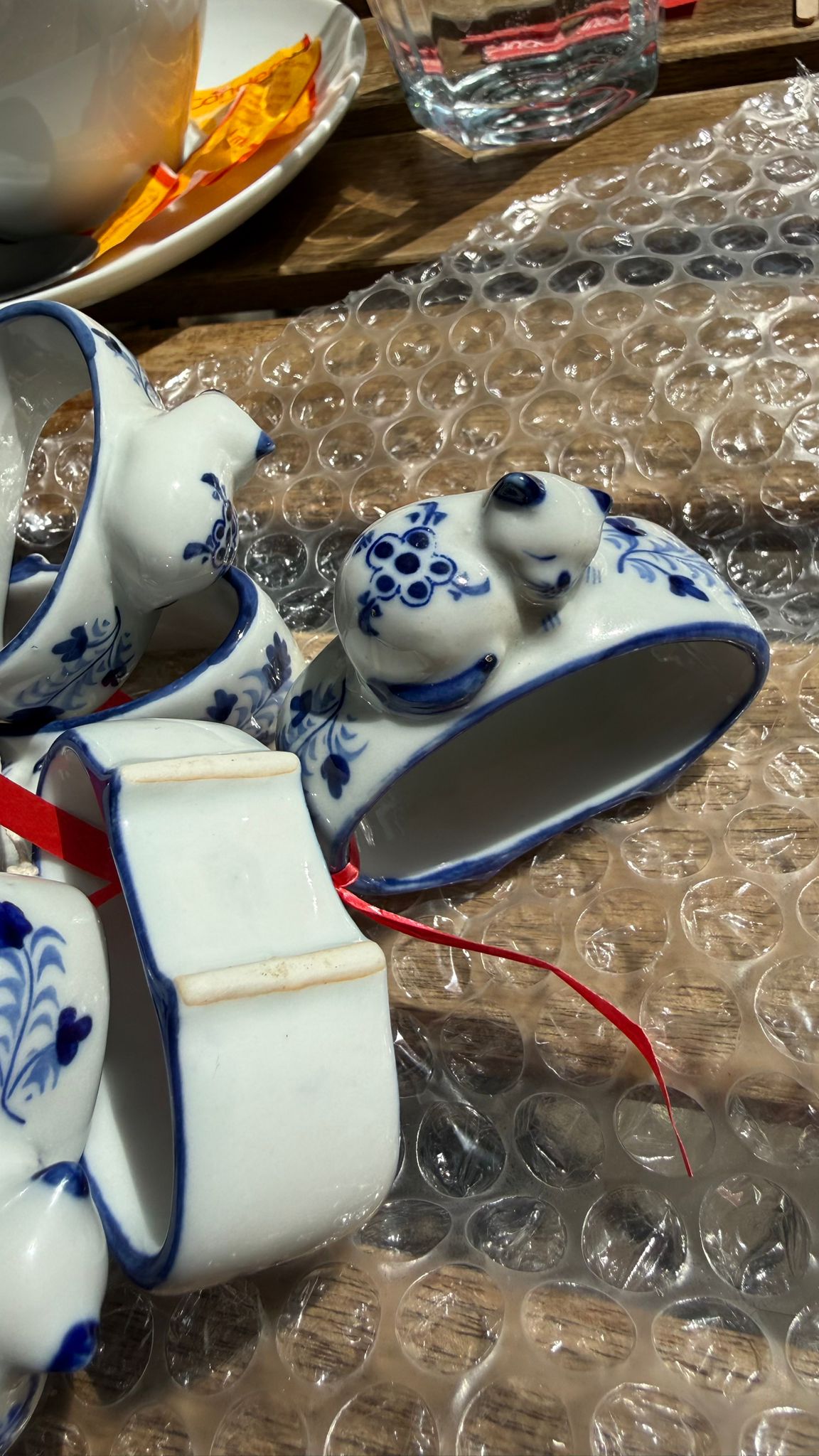 Vintage cat napkin holders