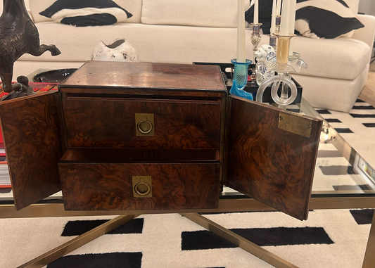 Vintage antique furniture pieces enhancing modern interior design with timeless character and sustainability."