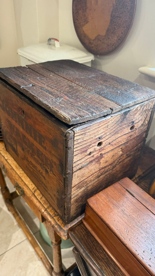 Wooden storage box