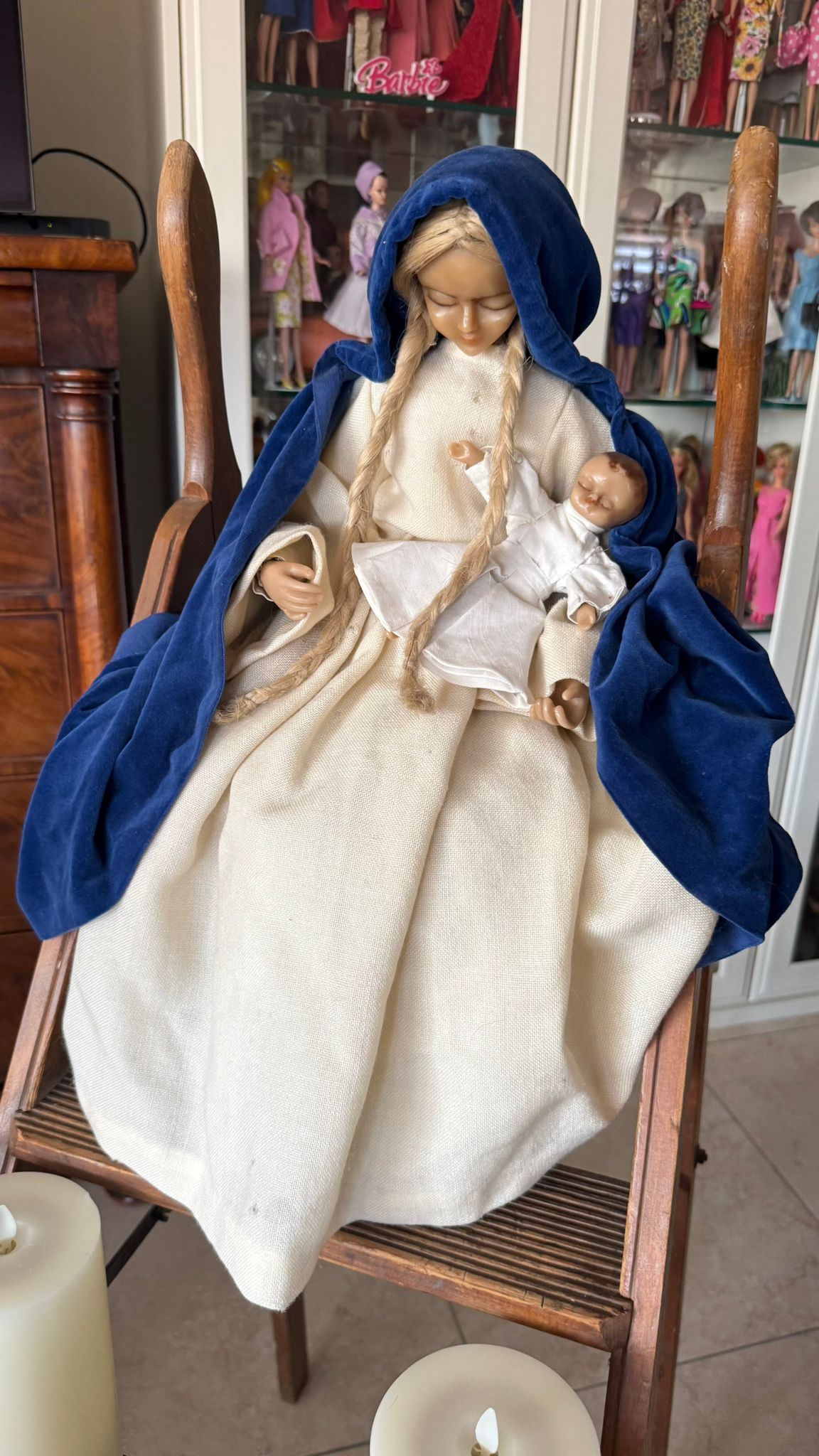 Wax Madonna Mother and Child