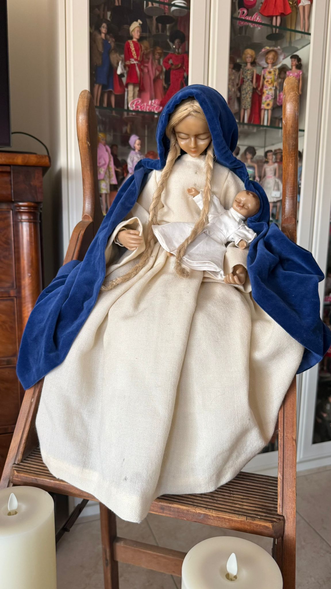 Wax Madonna Mother and Child