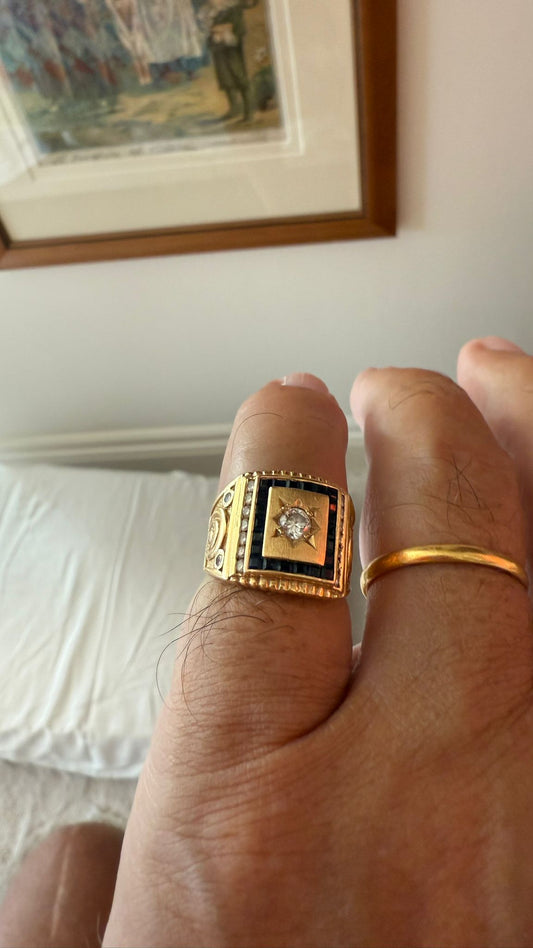 Gold and Diamond Ring