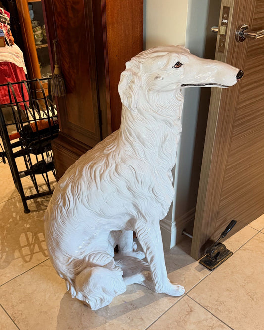 Terracotta Glazed Borzoi