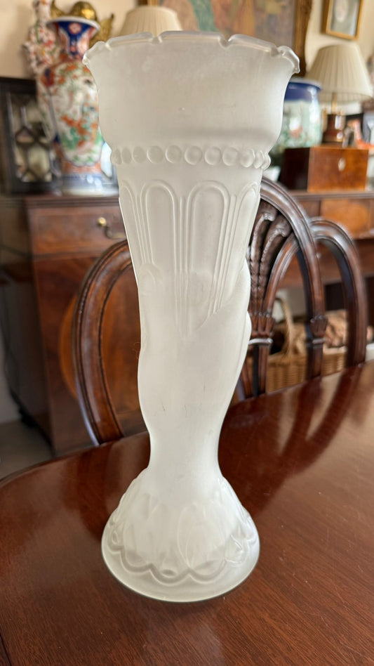 Frosted Glass Vase