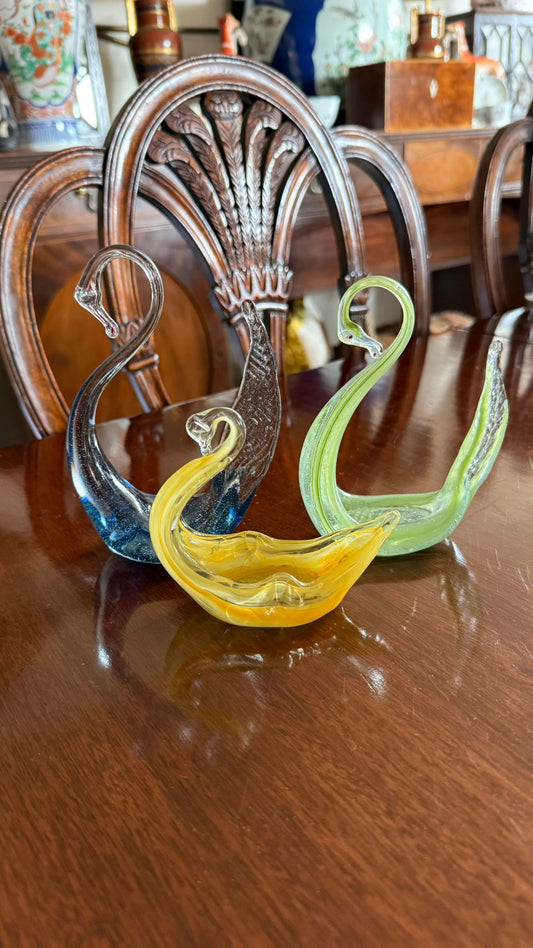 Murano Glass Swans
