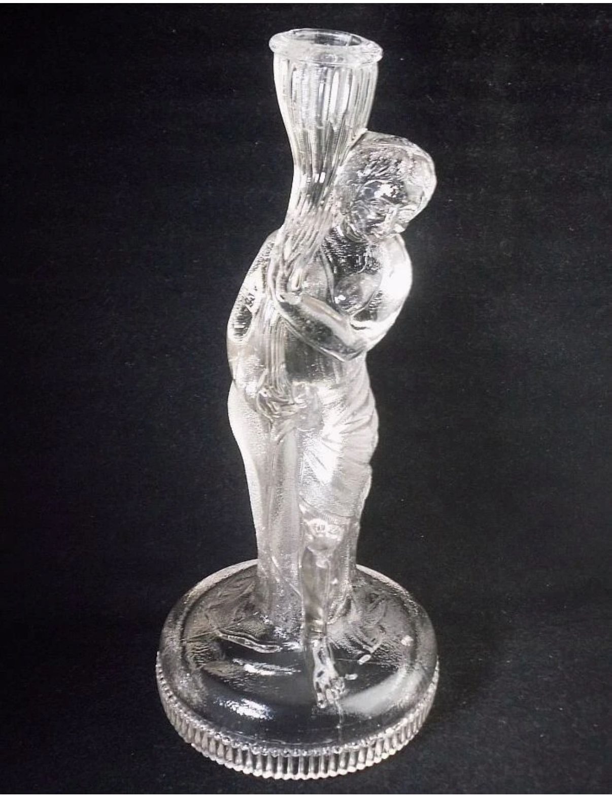 Art Deco Glass Candlestick