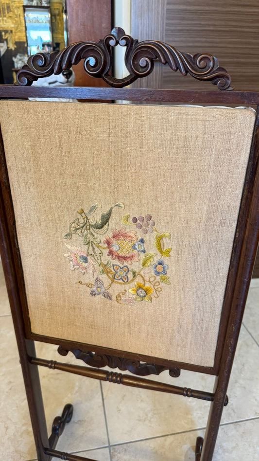 Mahogany Fire Screen