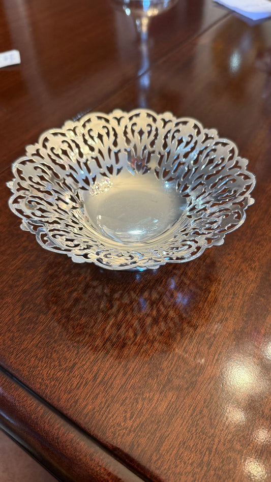 Silver plated sweet dish