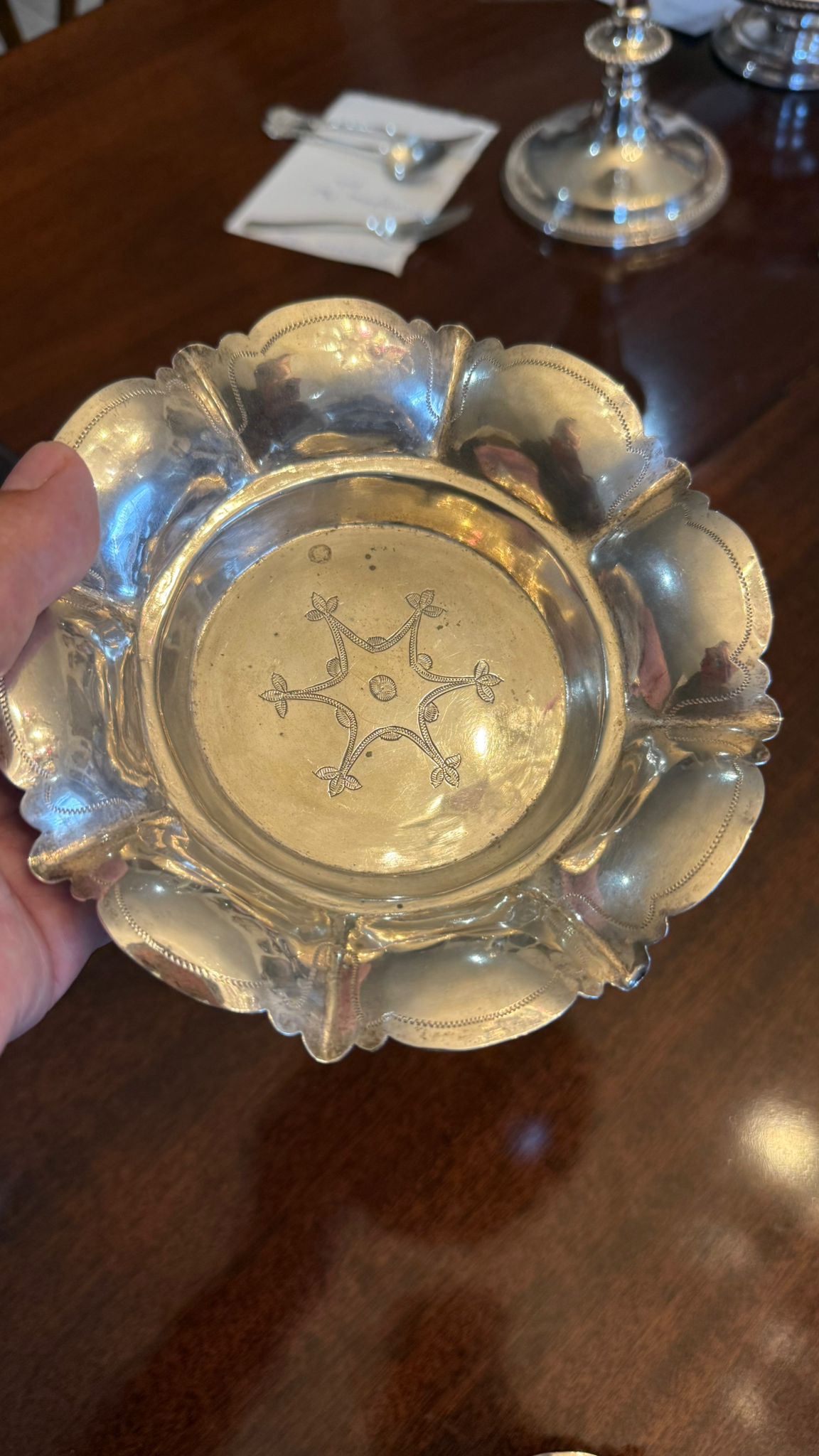 Pair of Silver plated Victorian coasters