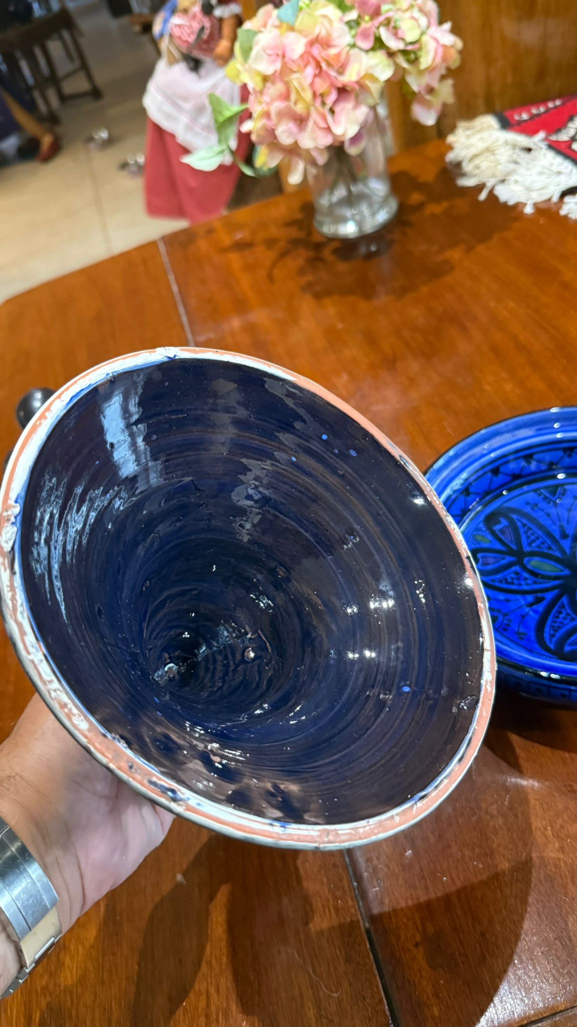Mid Century terracotta Tagine pot