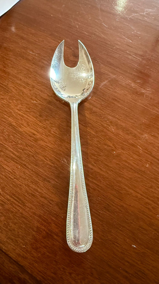 Silver plated serving spoon