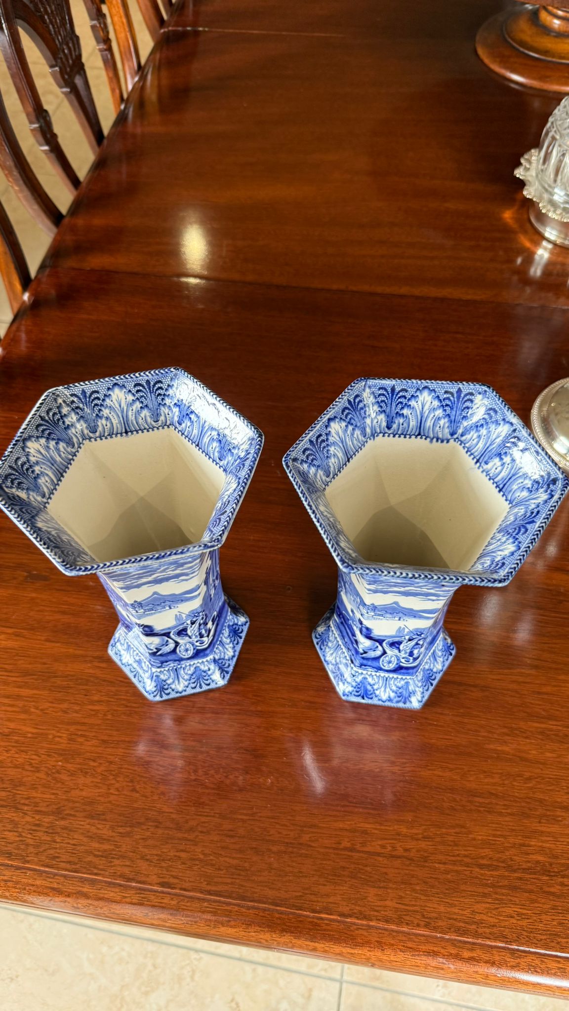 Pair of Cauldon vases 1890