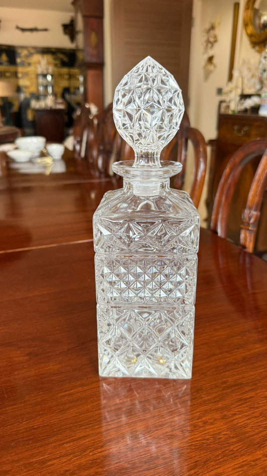 Cut glass decanter
