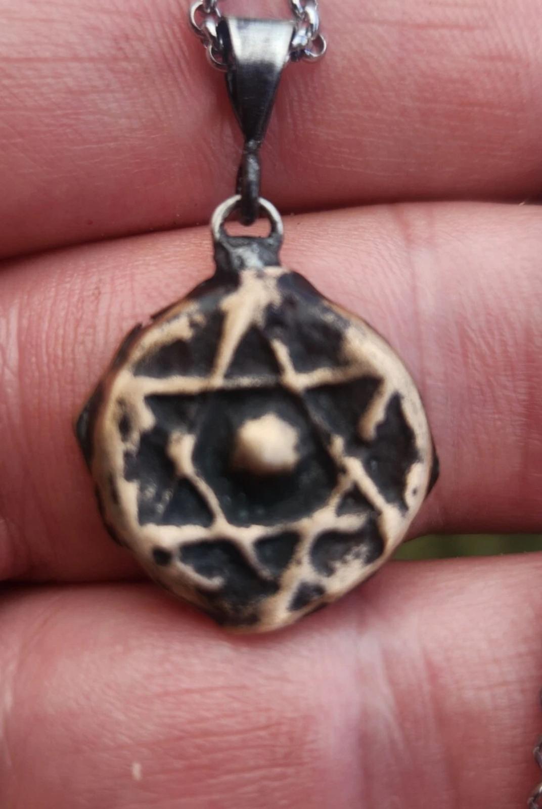 13th Century King Solomon Star of David Necklace