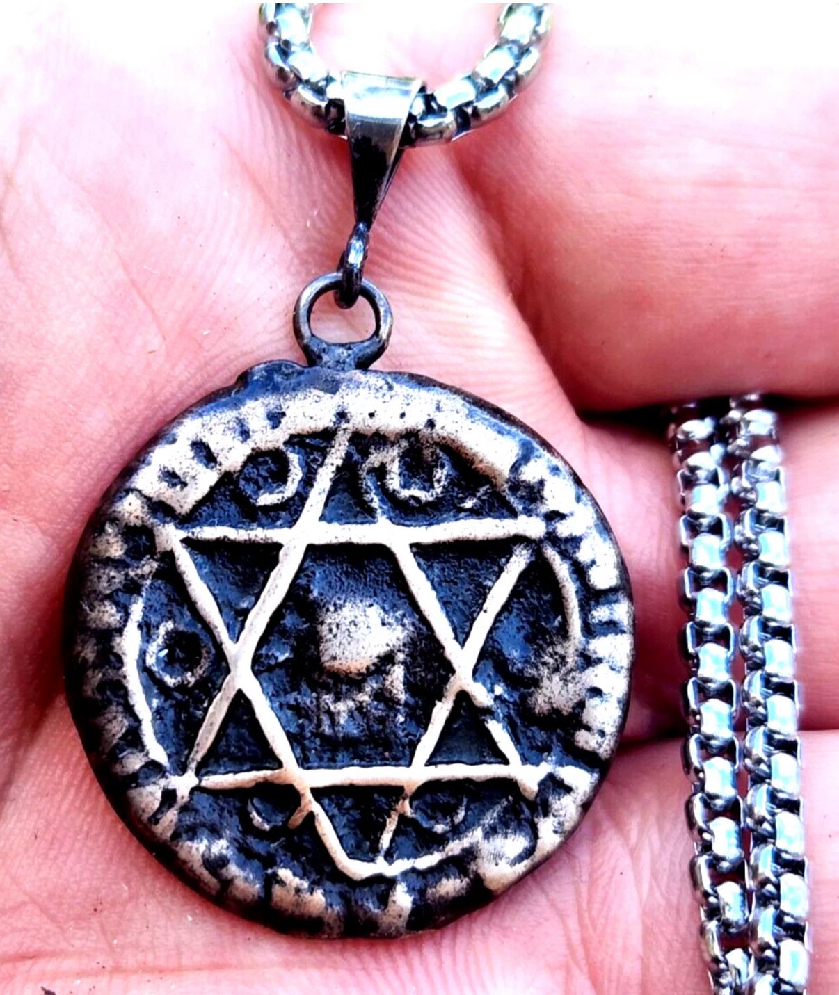 King Solomon’s Coin from Sephardic community on 22”chain