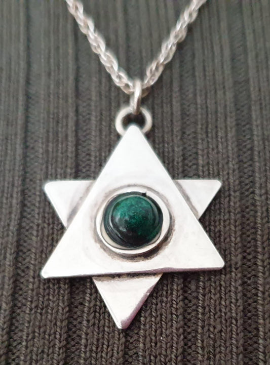 Sterling silver shield of David