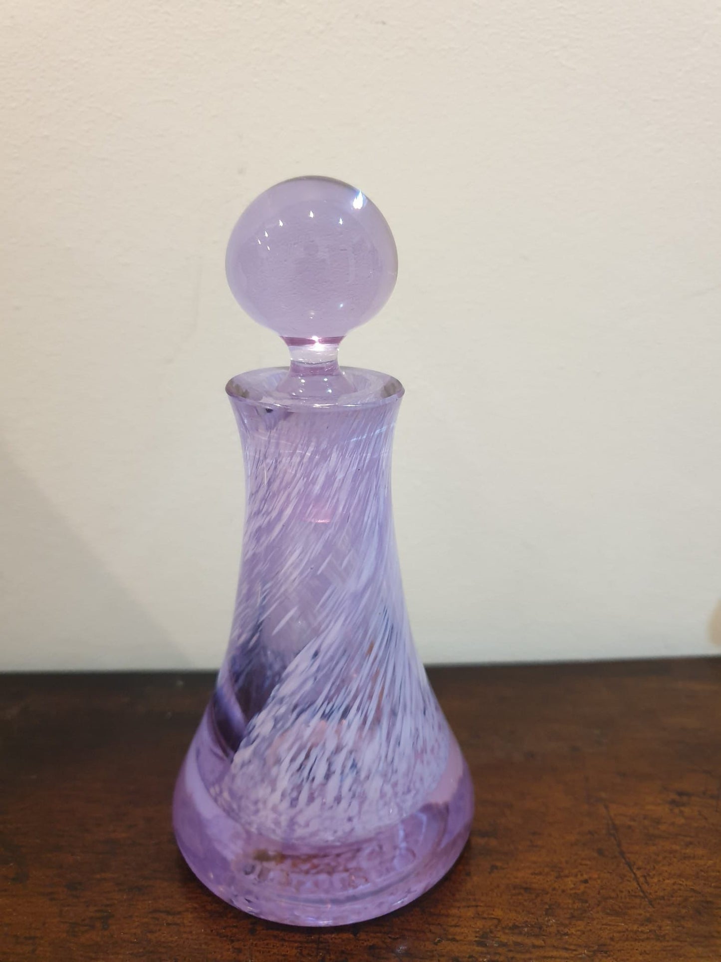 Lilac Glass Perfume Bottle