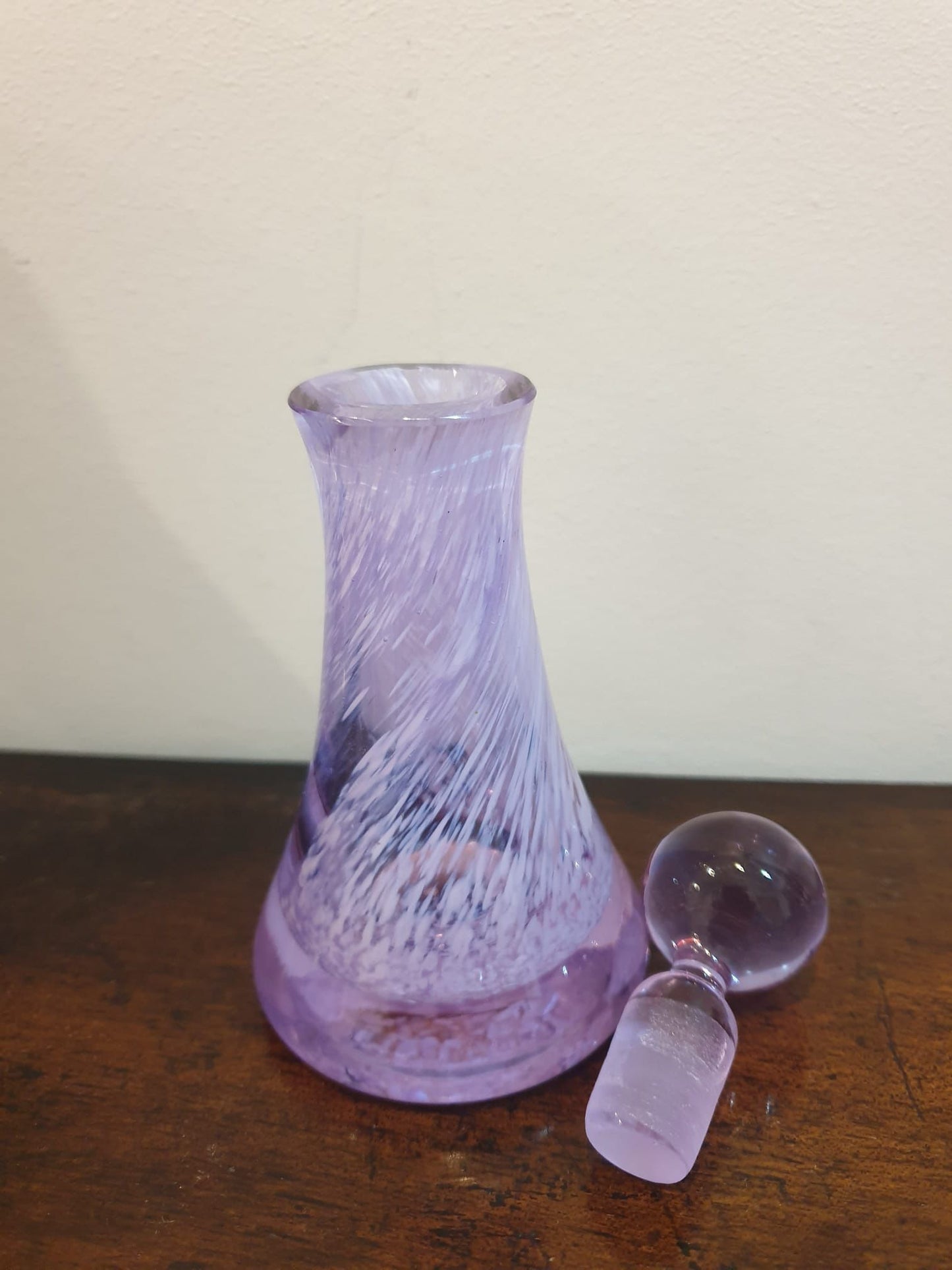 Lilac Glass Perfume Bottle
