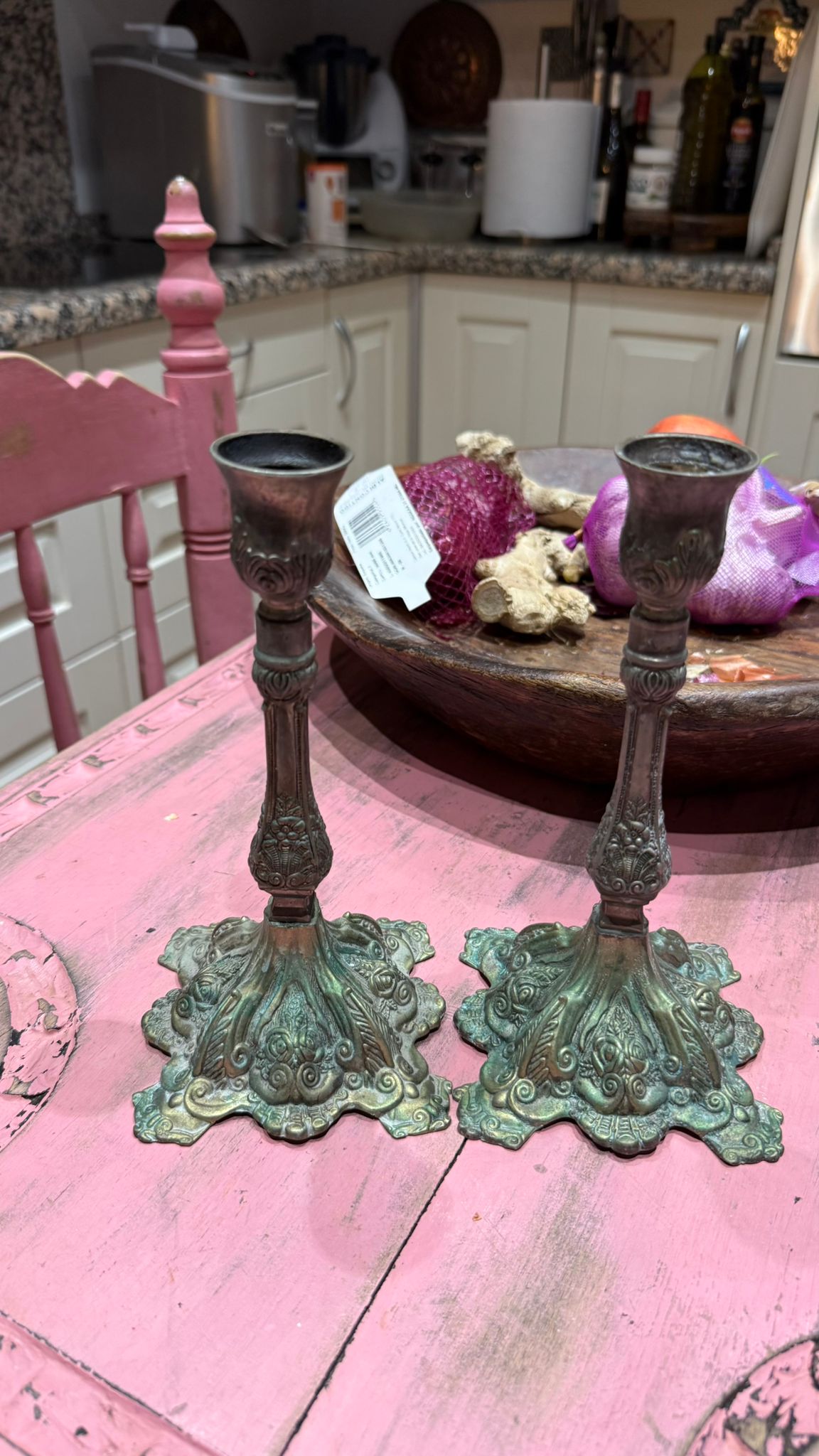 Metal candlesticks from the Warsaw Ghetto