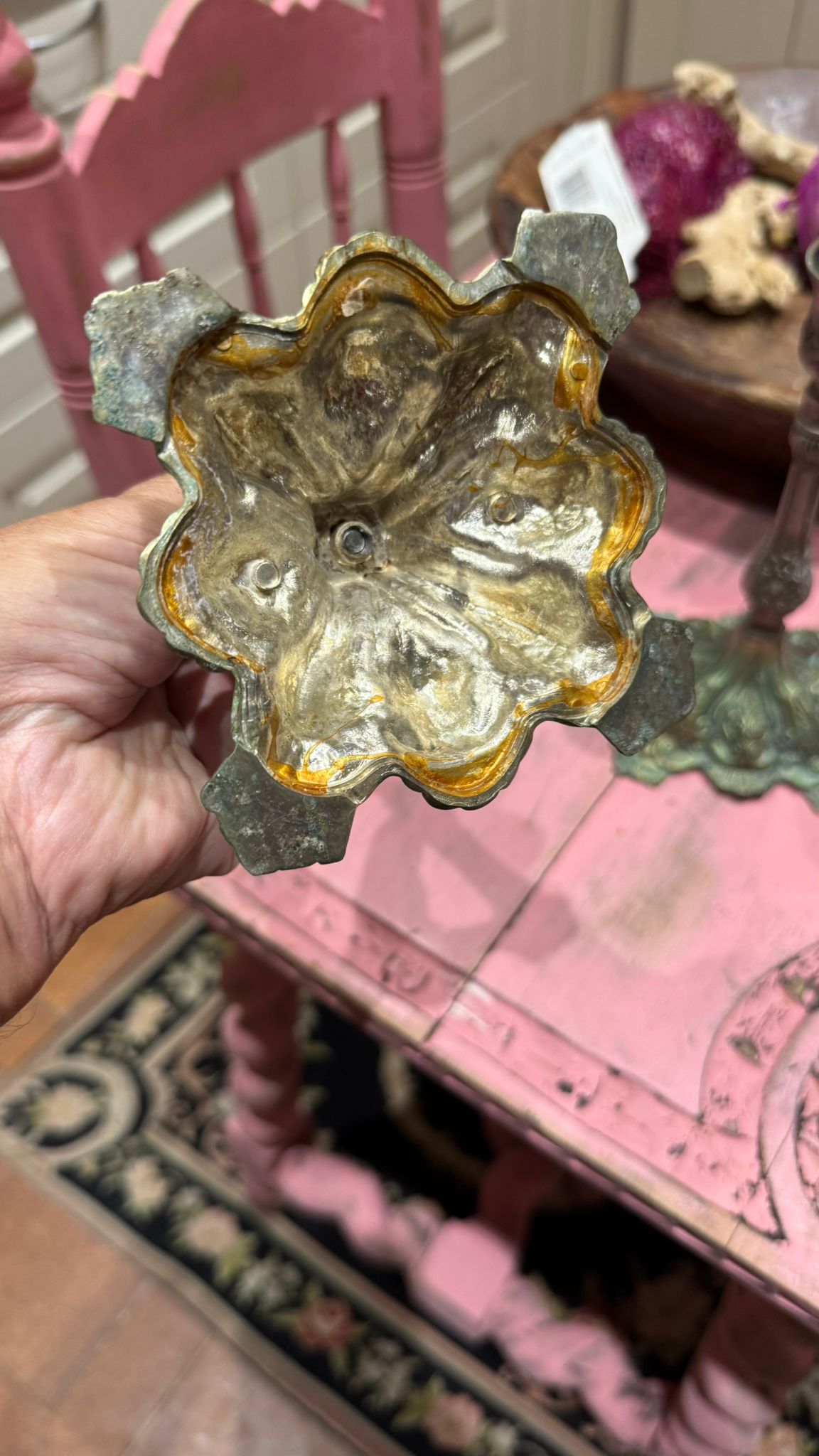 Metal candlesticks from the Warsaw Ghetto