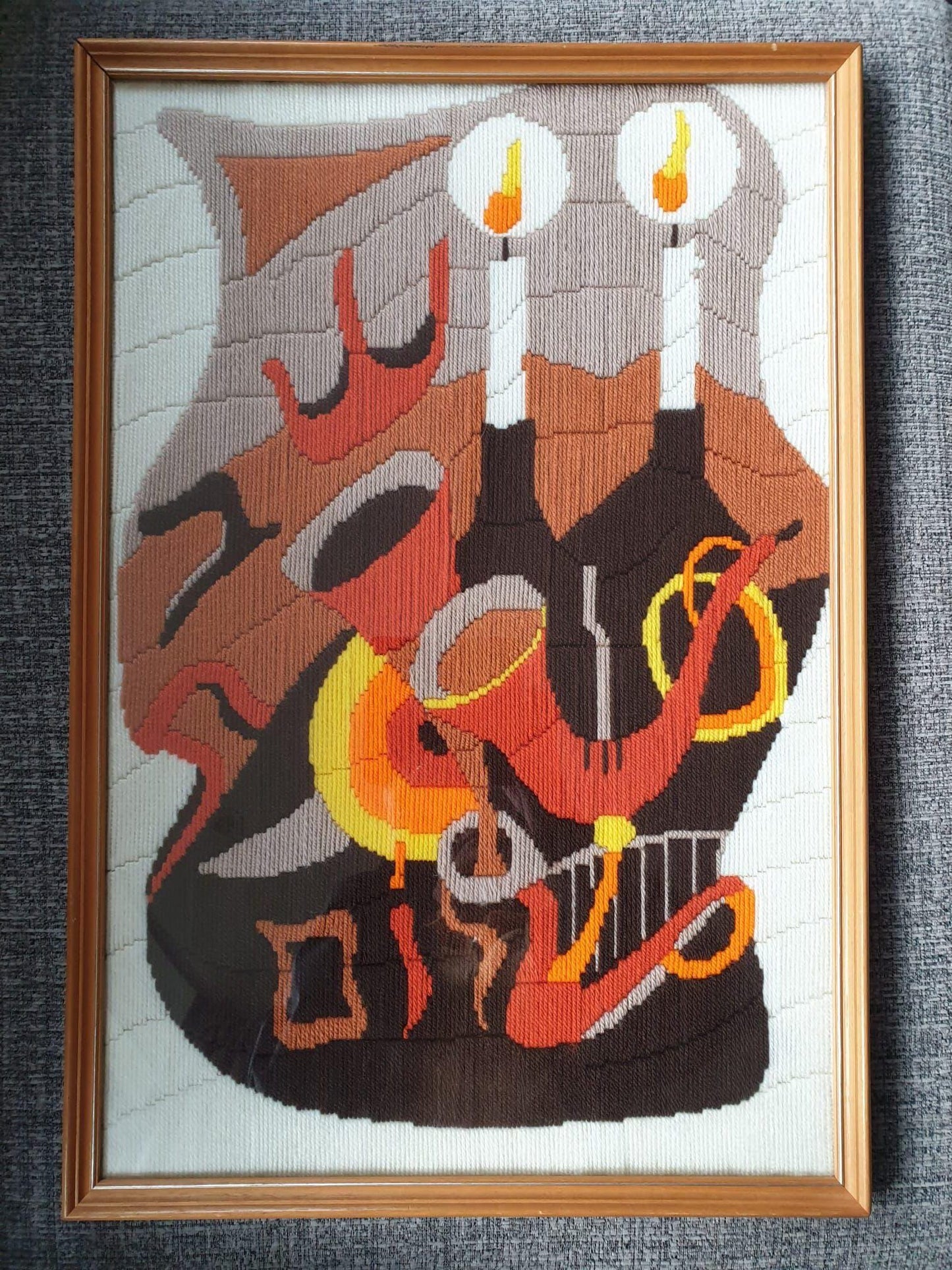 1970’s Framed tapestry Judaica